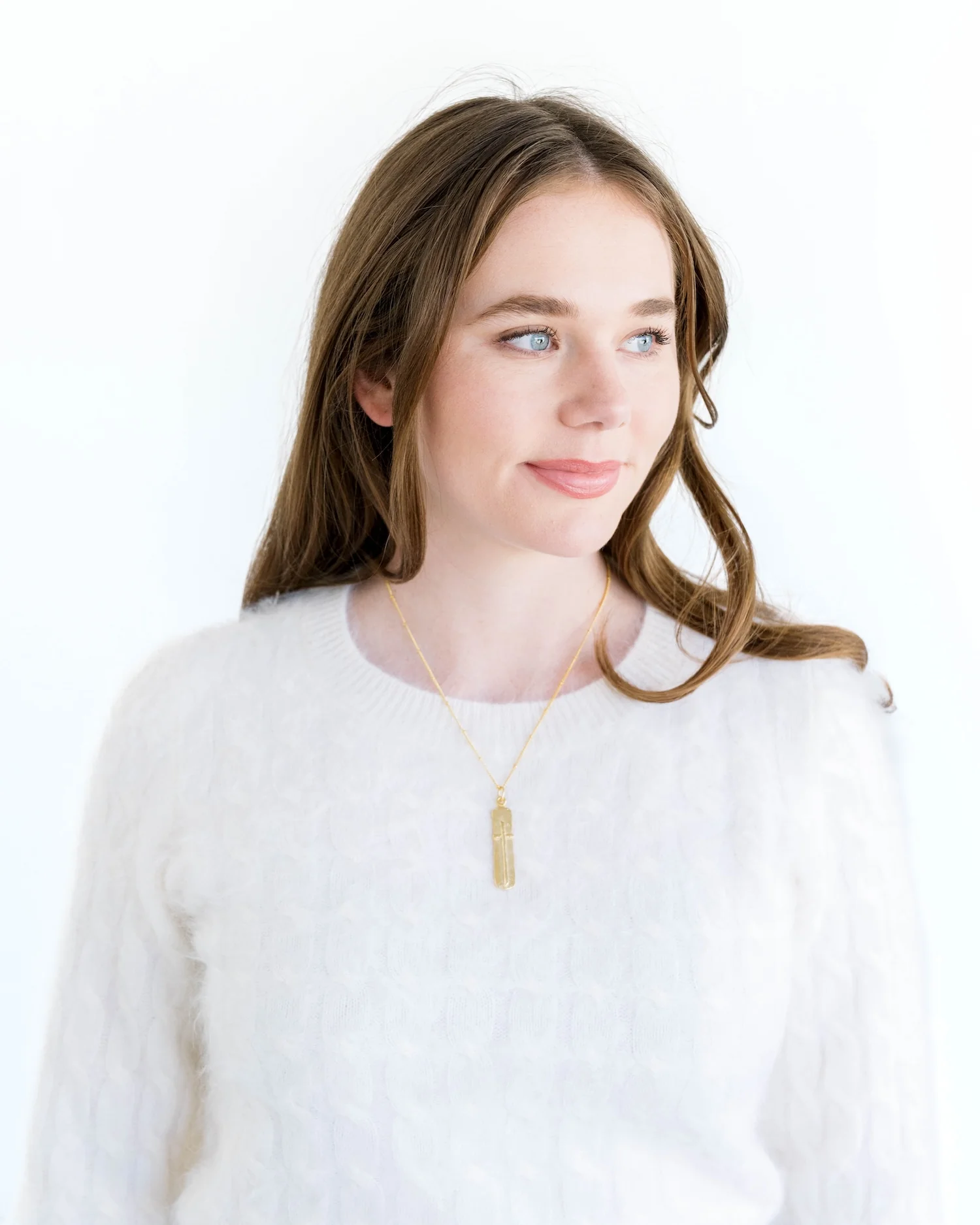 Bar Cross Necklace - Image 3