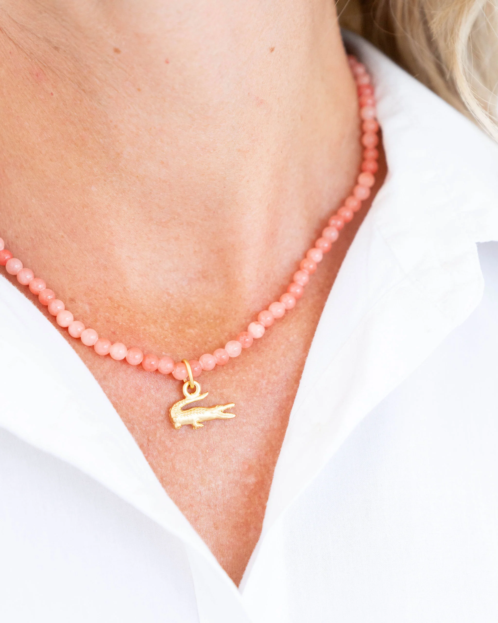 Alys Alligator Coral Necklace - Image 3