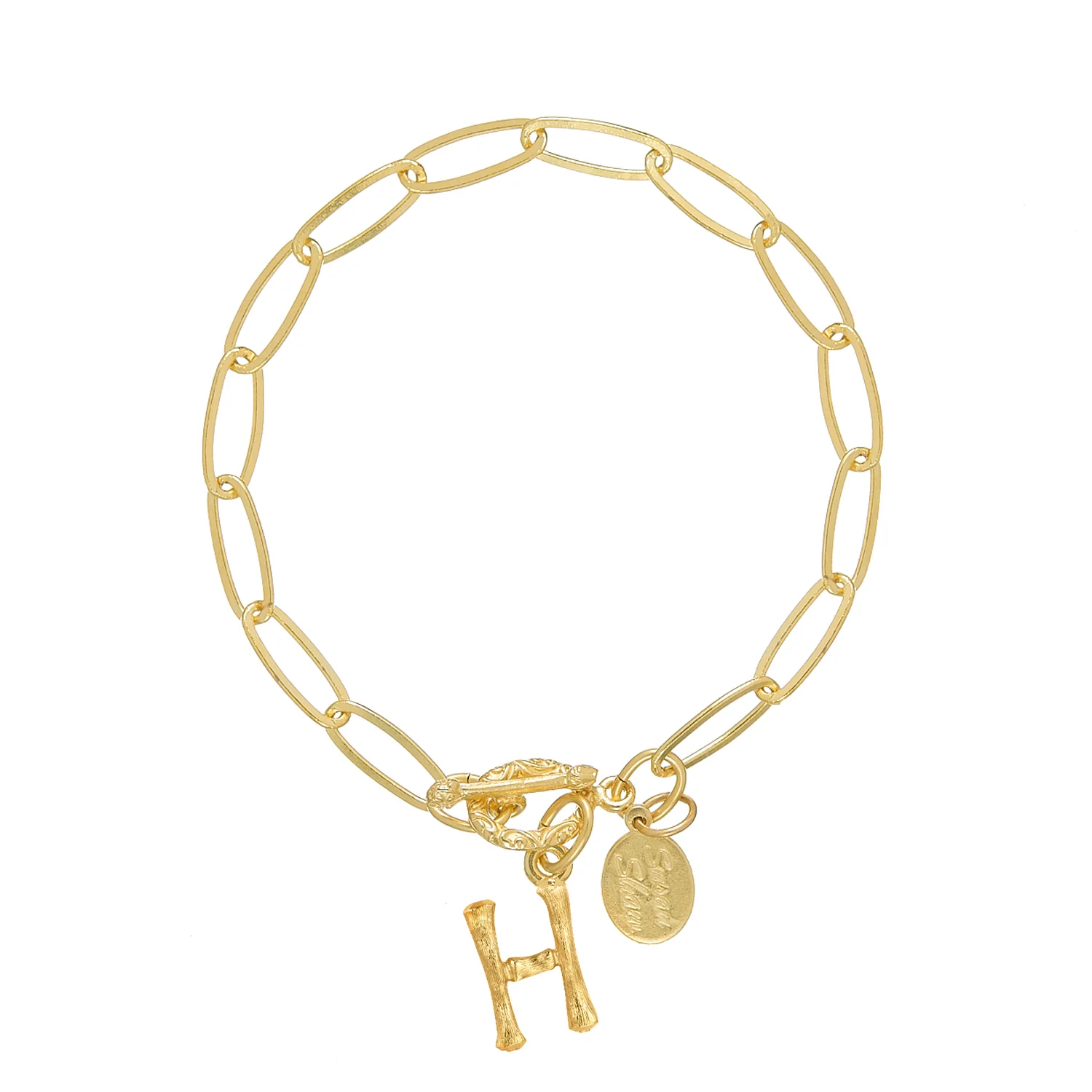 Bamboo Initial Bracelet - Image 10