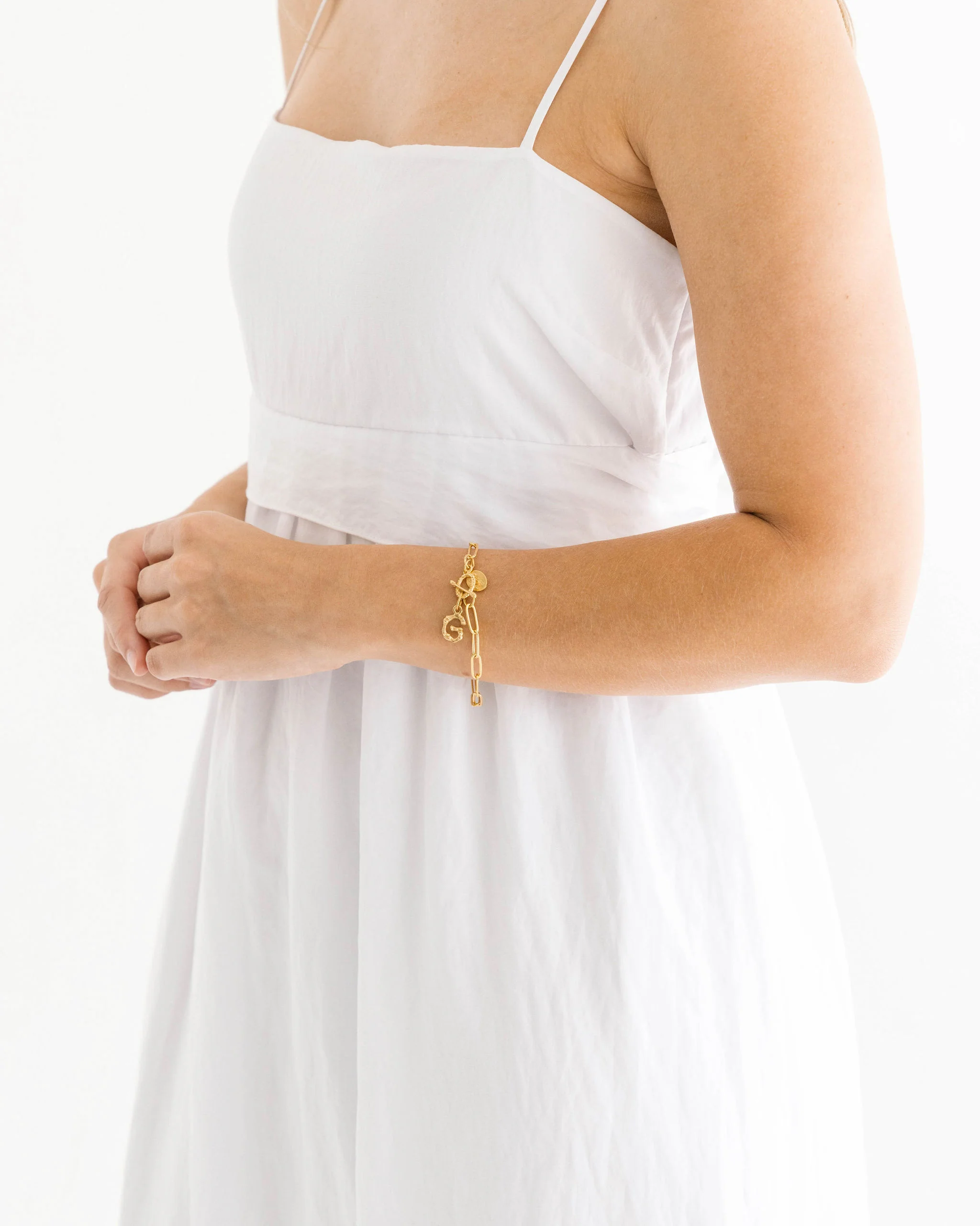 Bamboo Initial Bracelet - Image 8