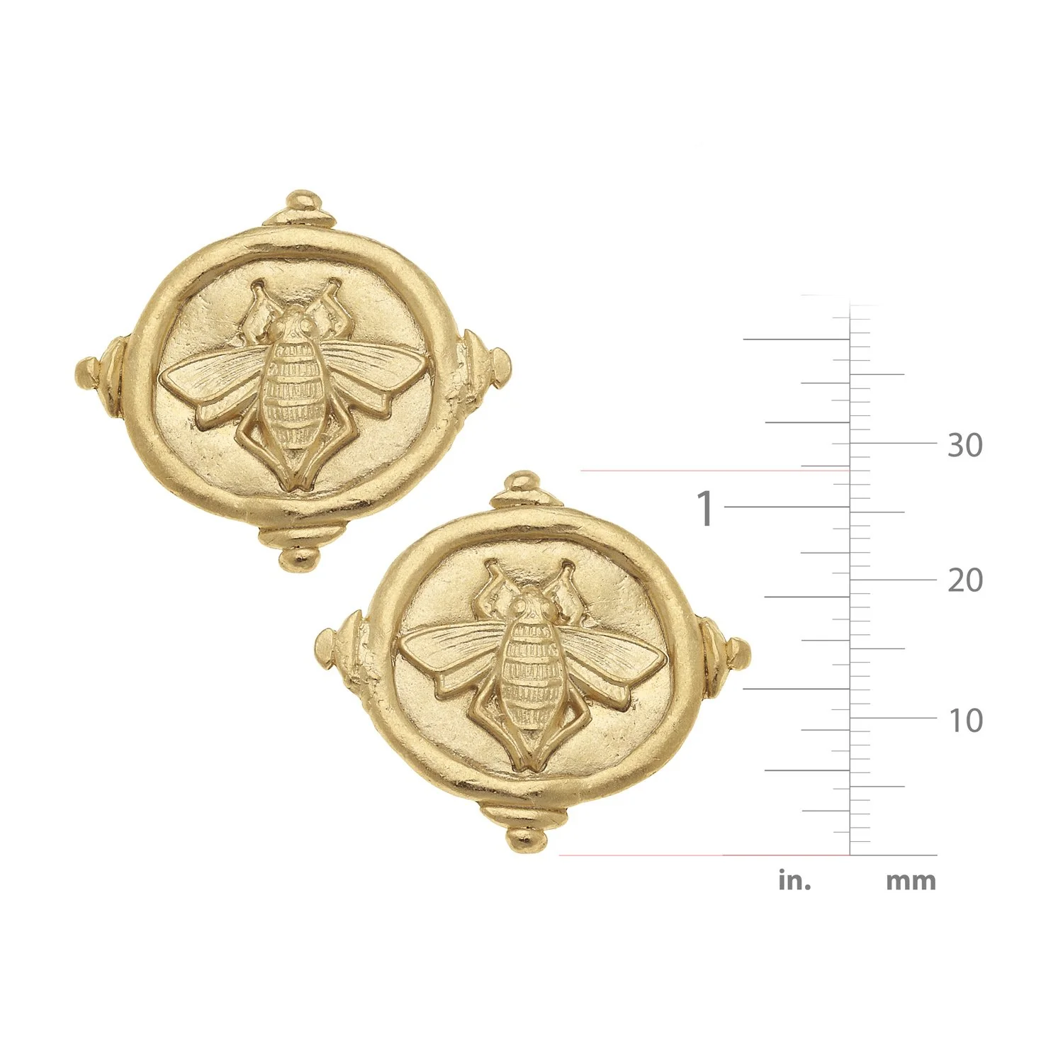 Queen Bee Intaglio Studs - Image 4