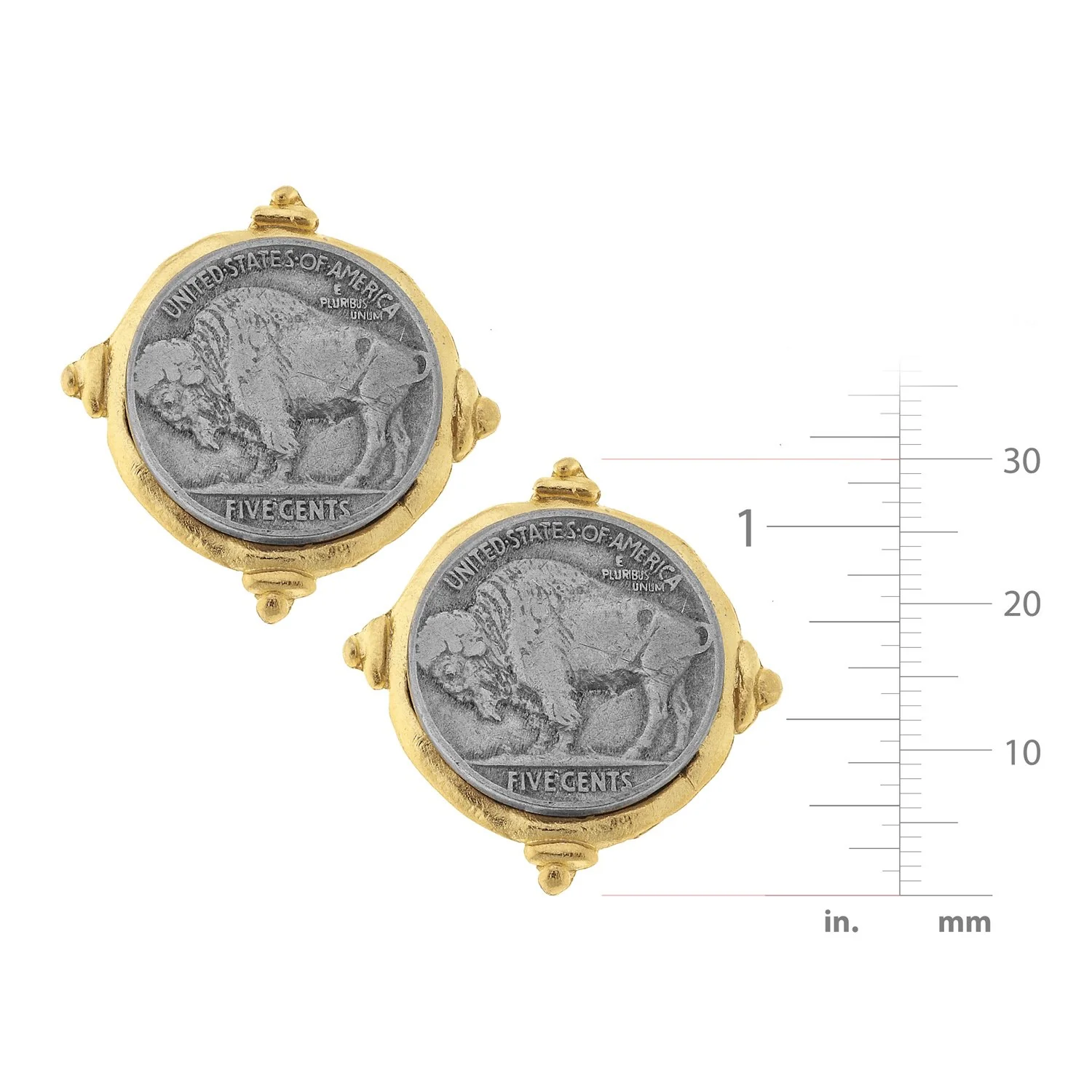 Buffalo Nickel Studs - Image 2