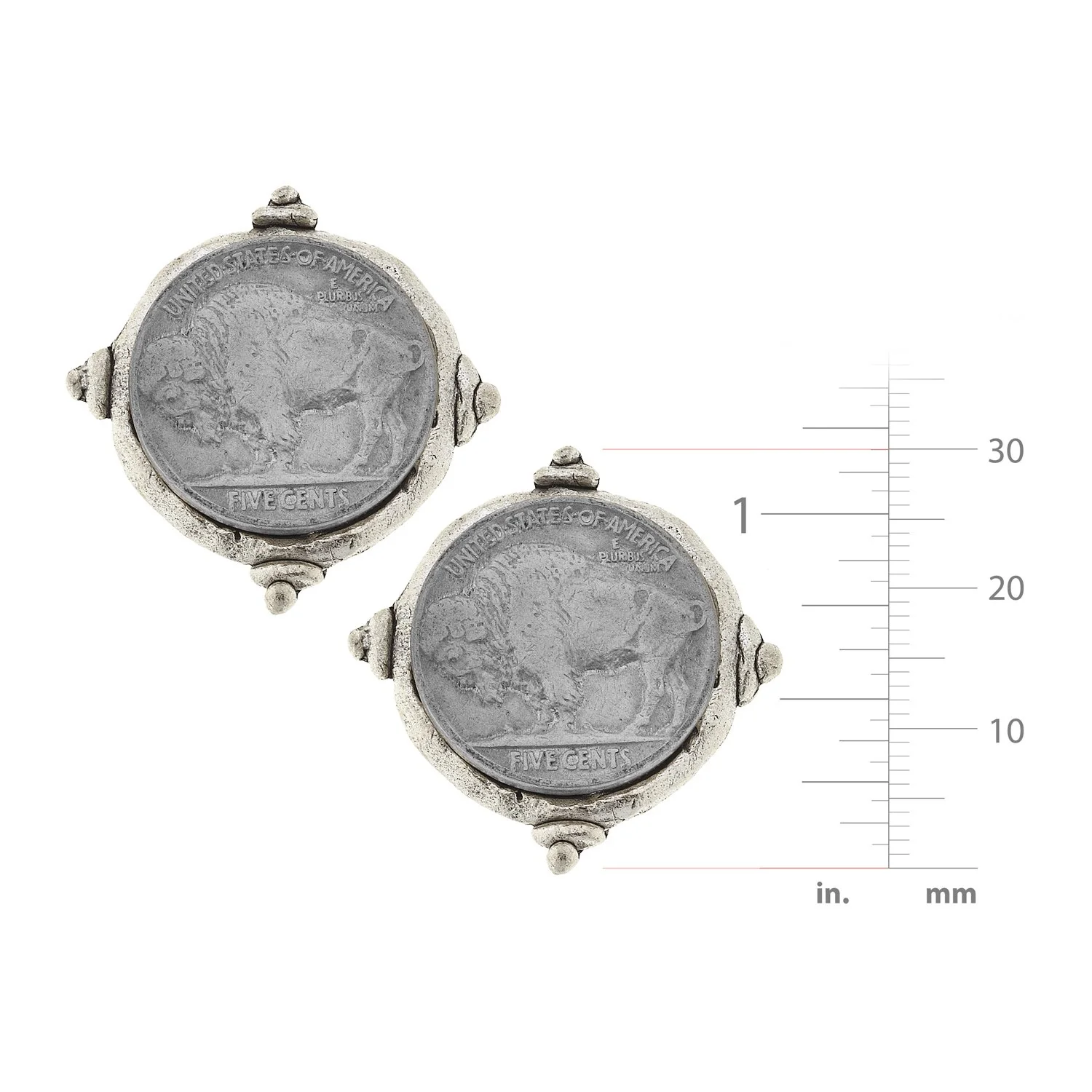 Buffalo Nickel Studs - Image 5