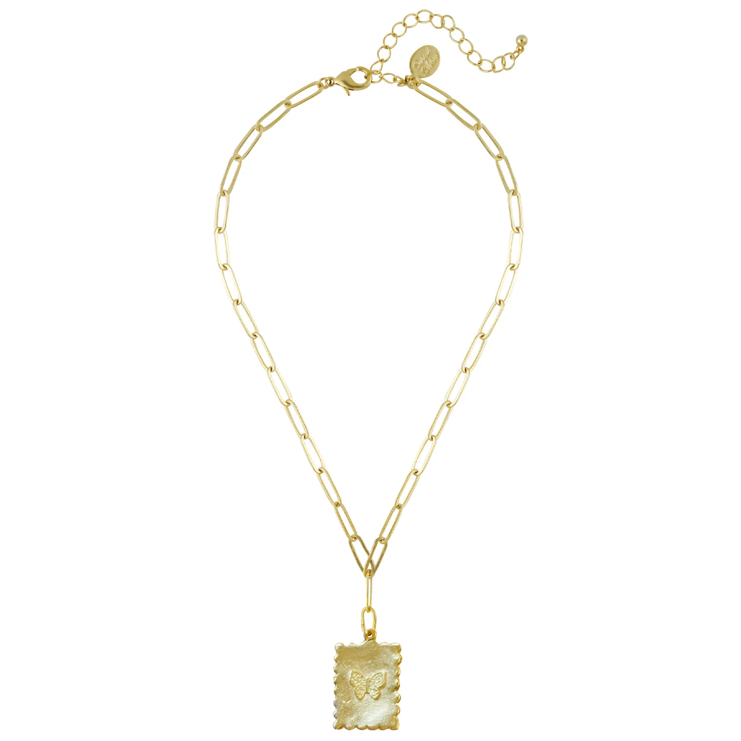 Butterfly Stamp Necklace