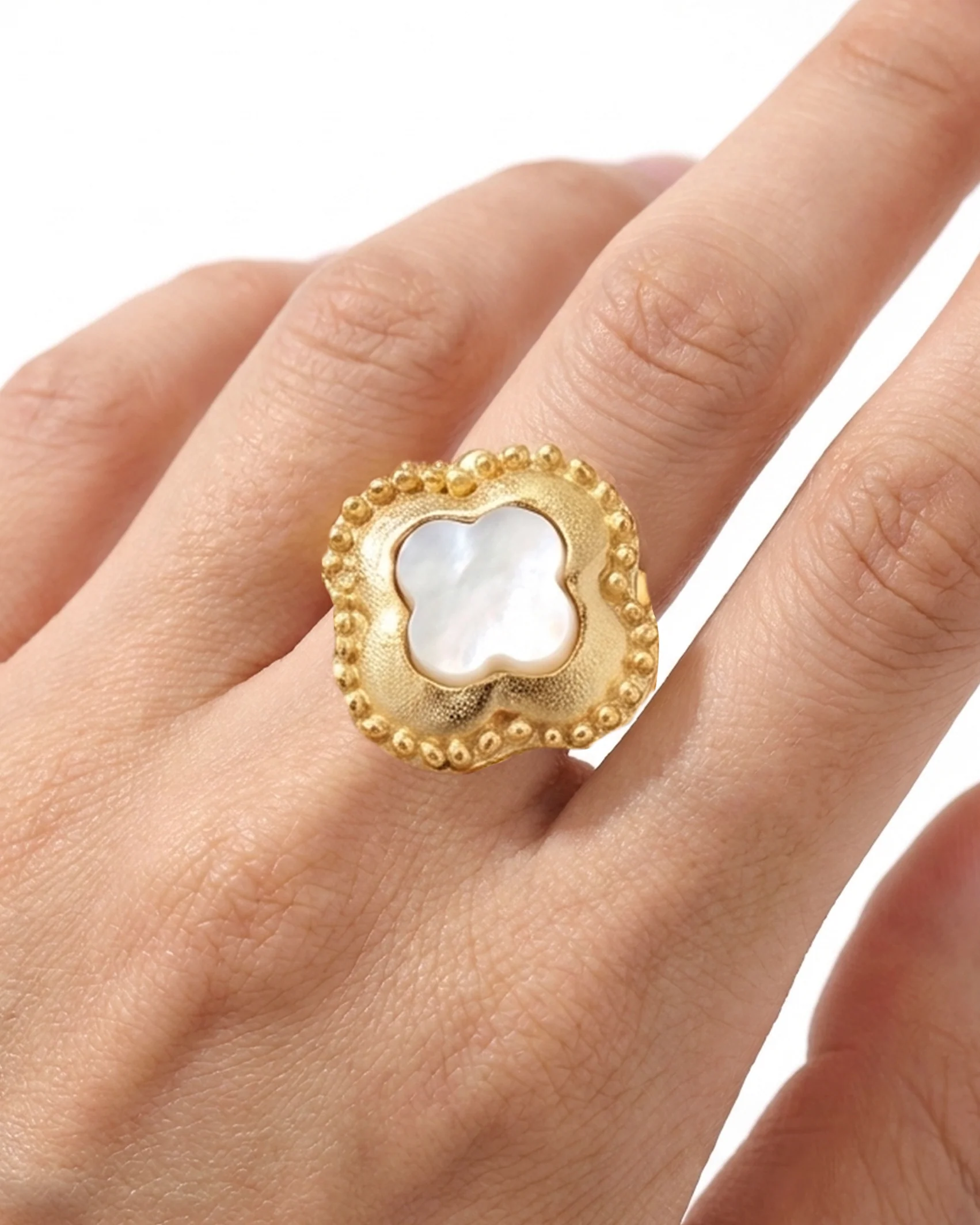 Camellia Clover Ring - Image 2
