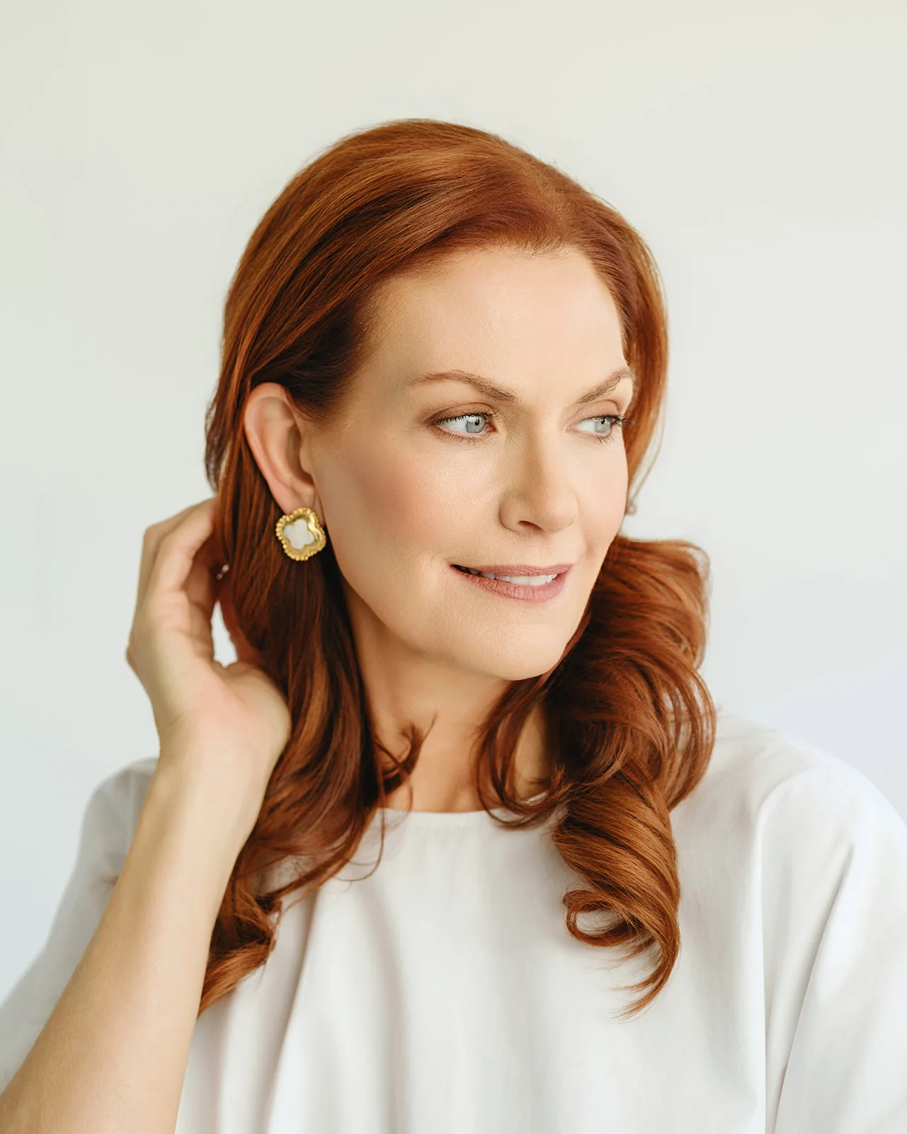 Camellia Clover Studs - Image 2