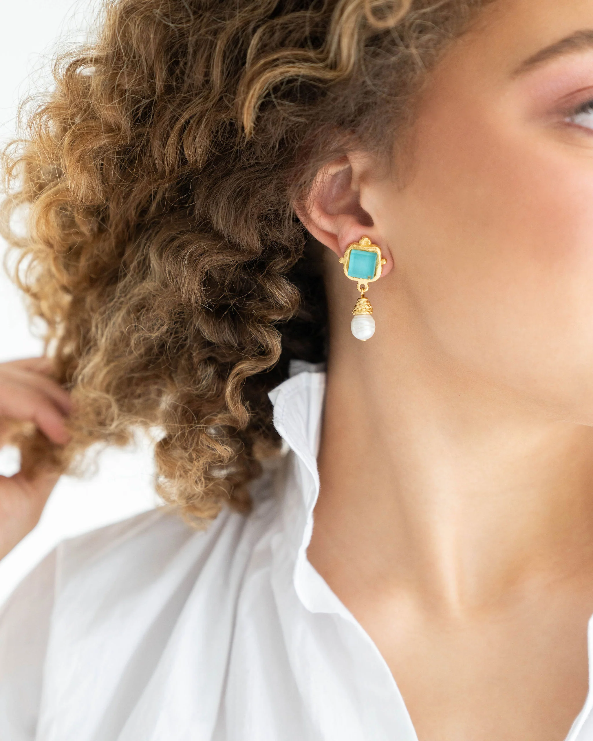 Charlotte Pearl Drop Earrings - Image 39