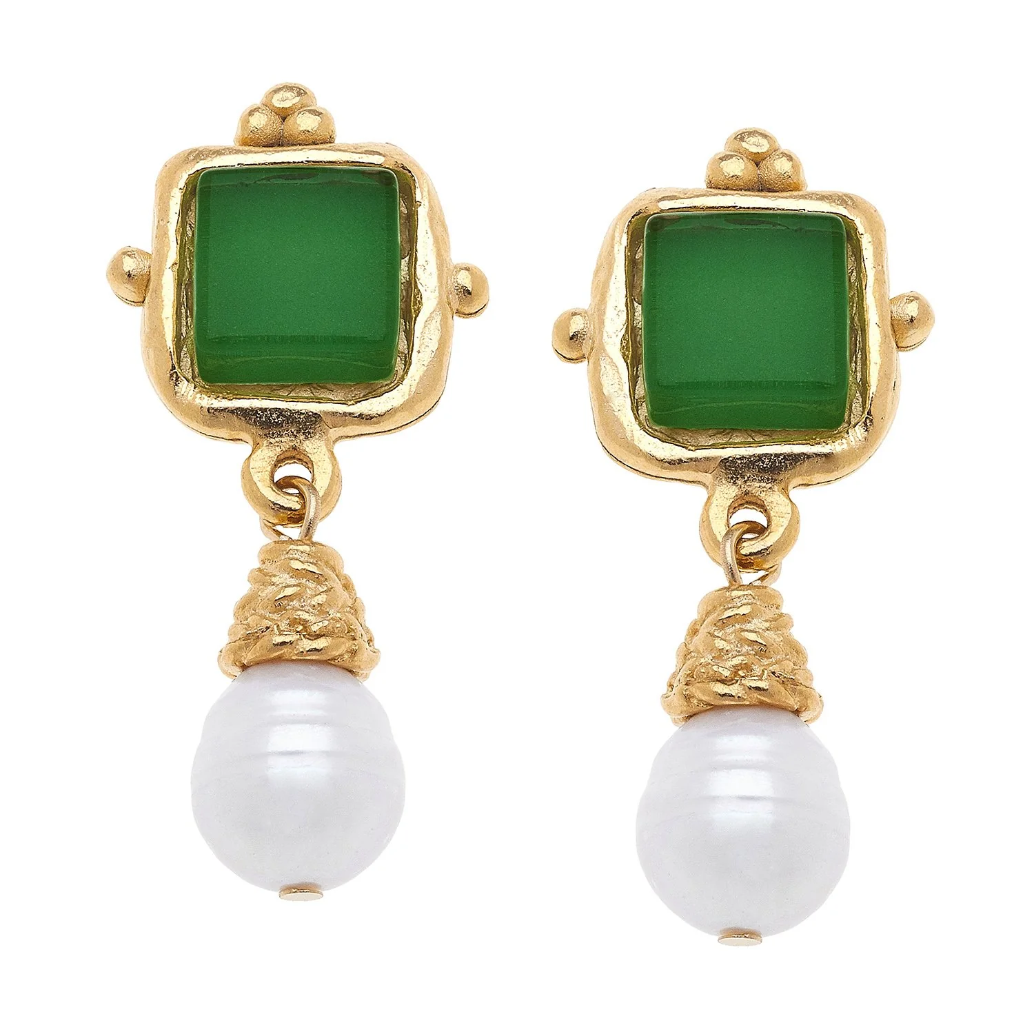 Charlotte Pearl Drop Earrings - Image 7