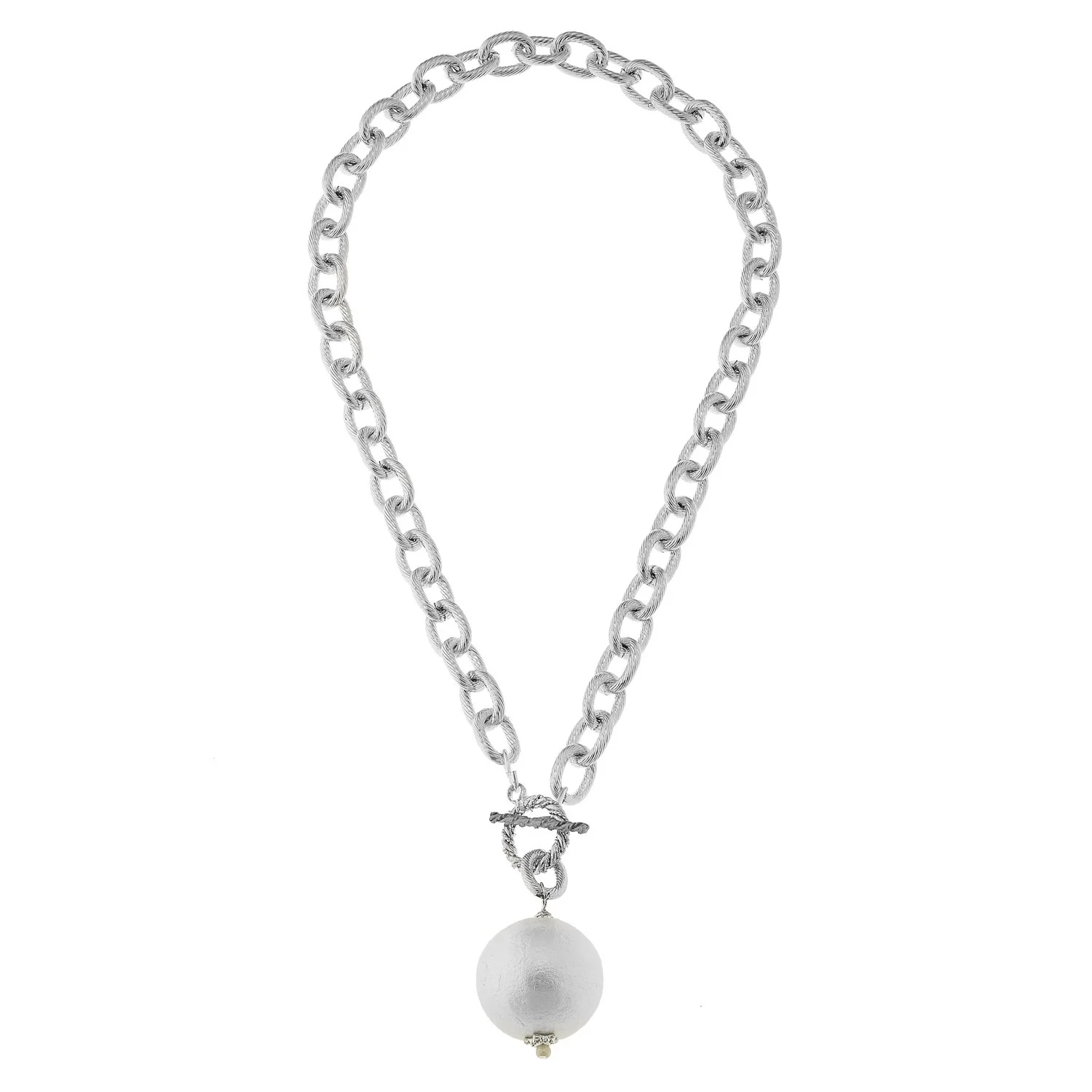 Cotton Pearl Toggle Necklace - Image 14