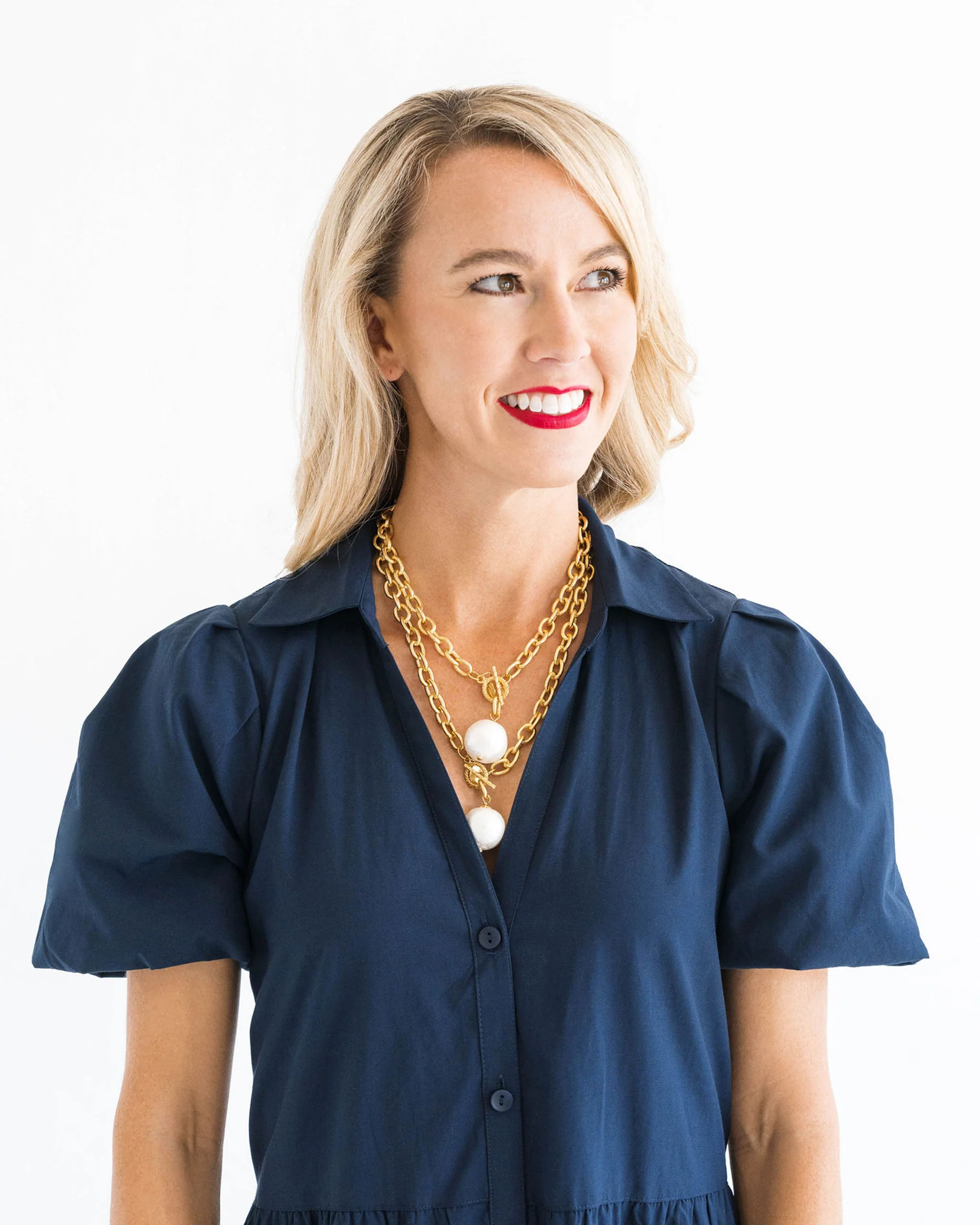 Cotton Pearl Toggle Necklace - Image 4