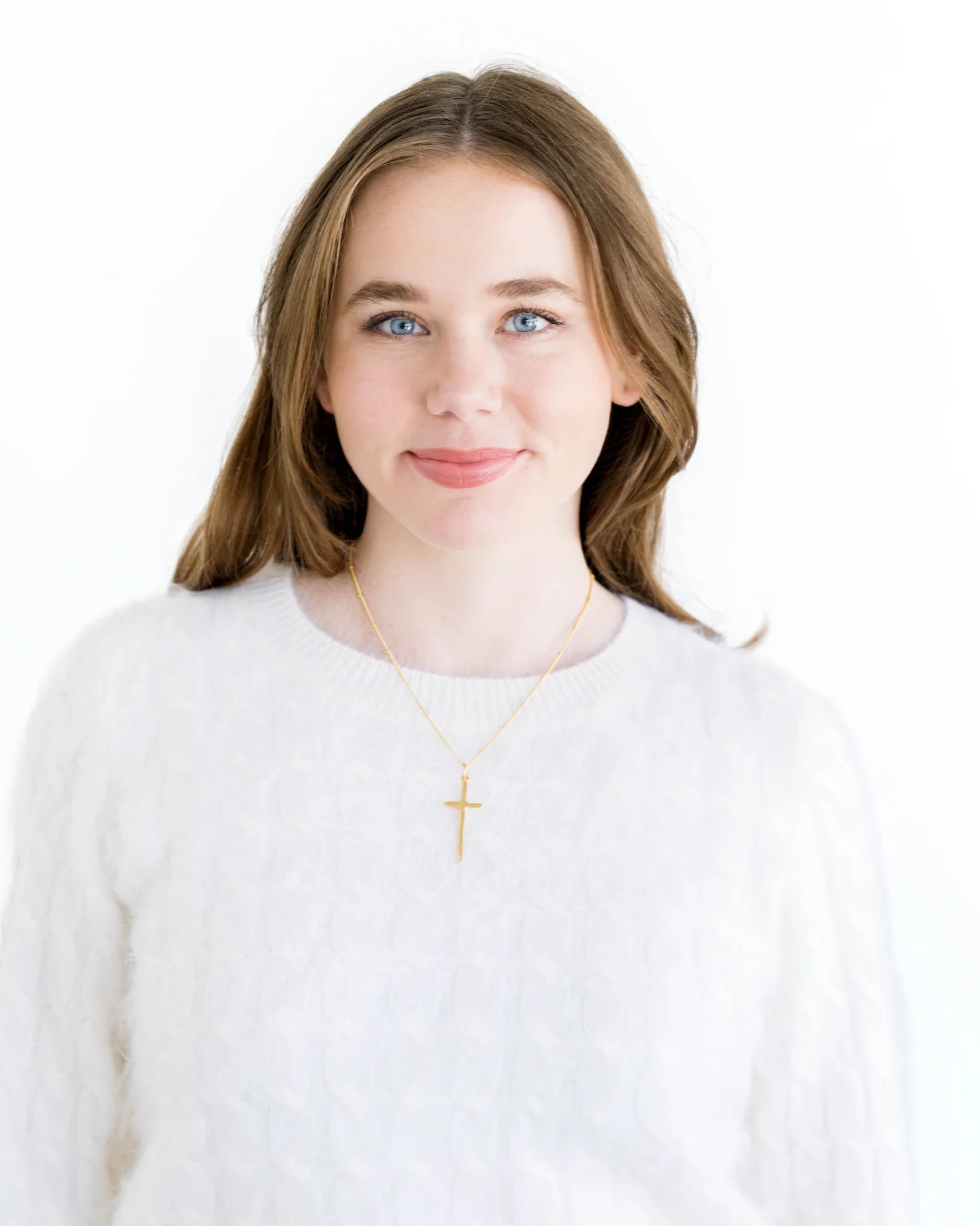 Dainty Tall Cross Necklace - Image 3