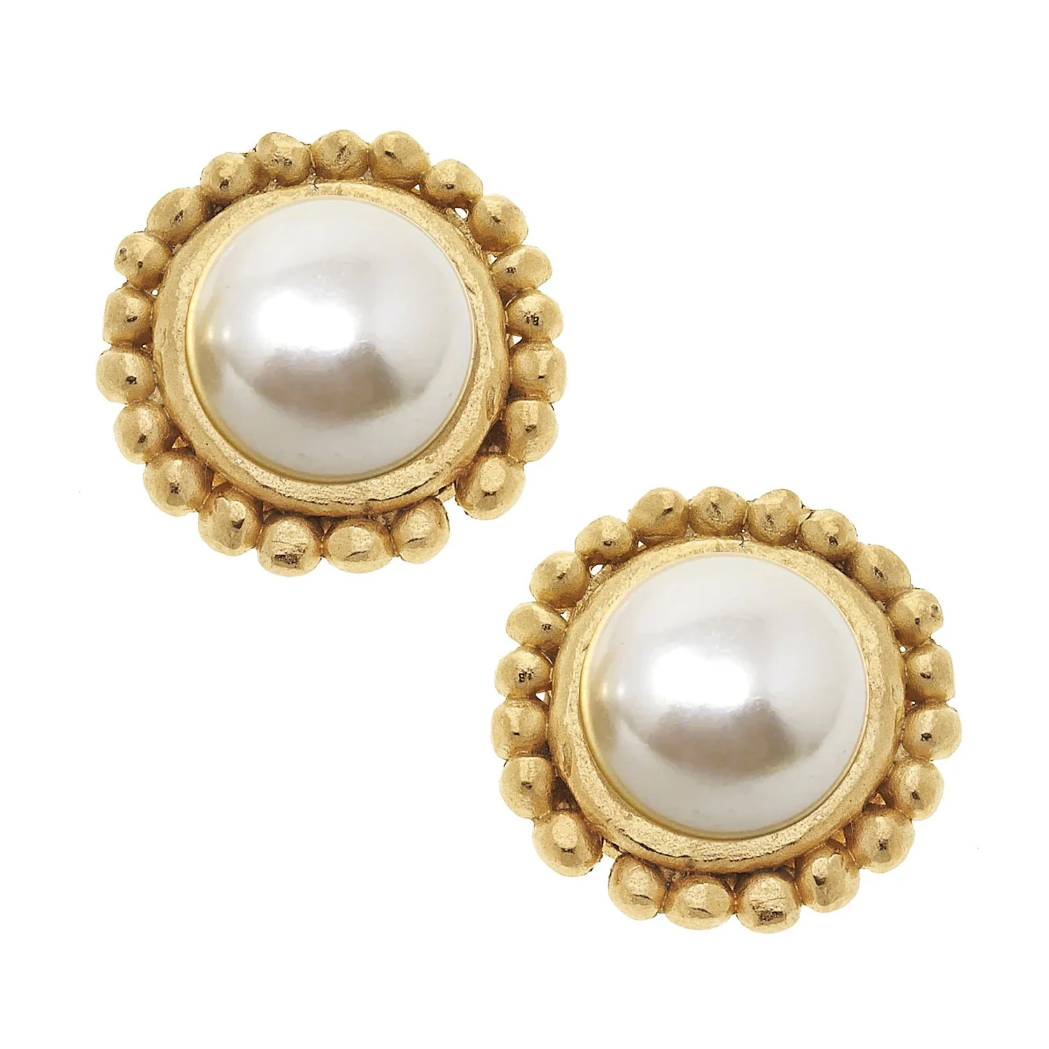 Dotted Pearl Studs - Image 4