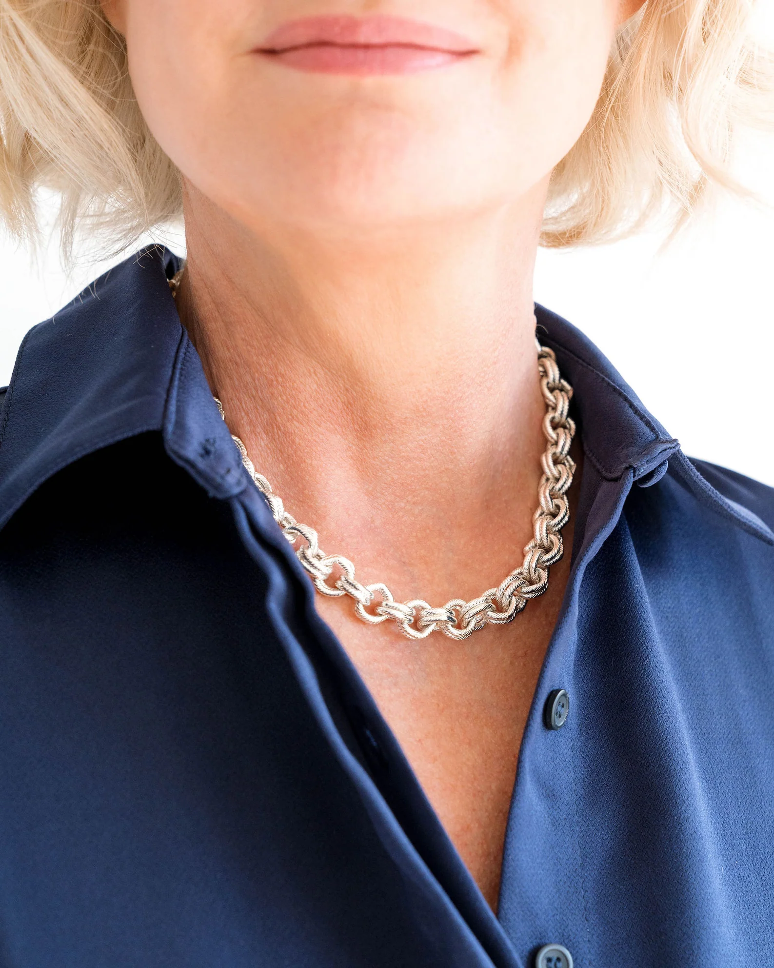 Double Link Chain Necklace - Image 7