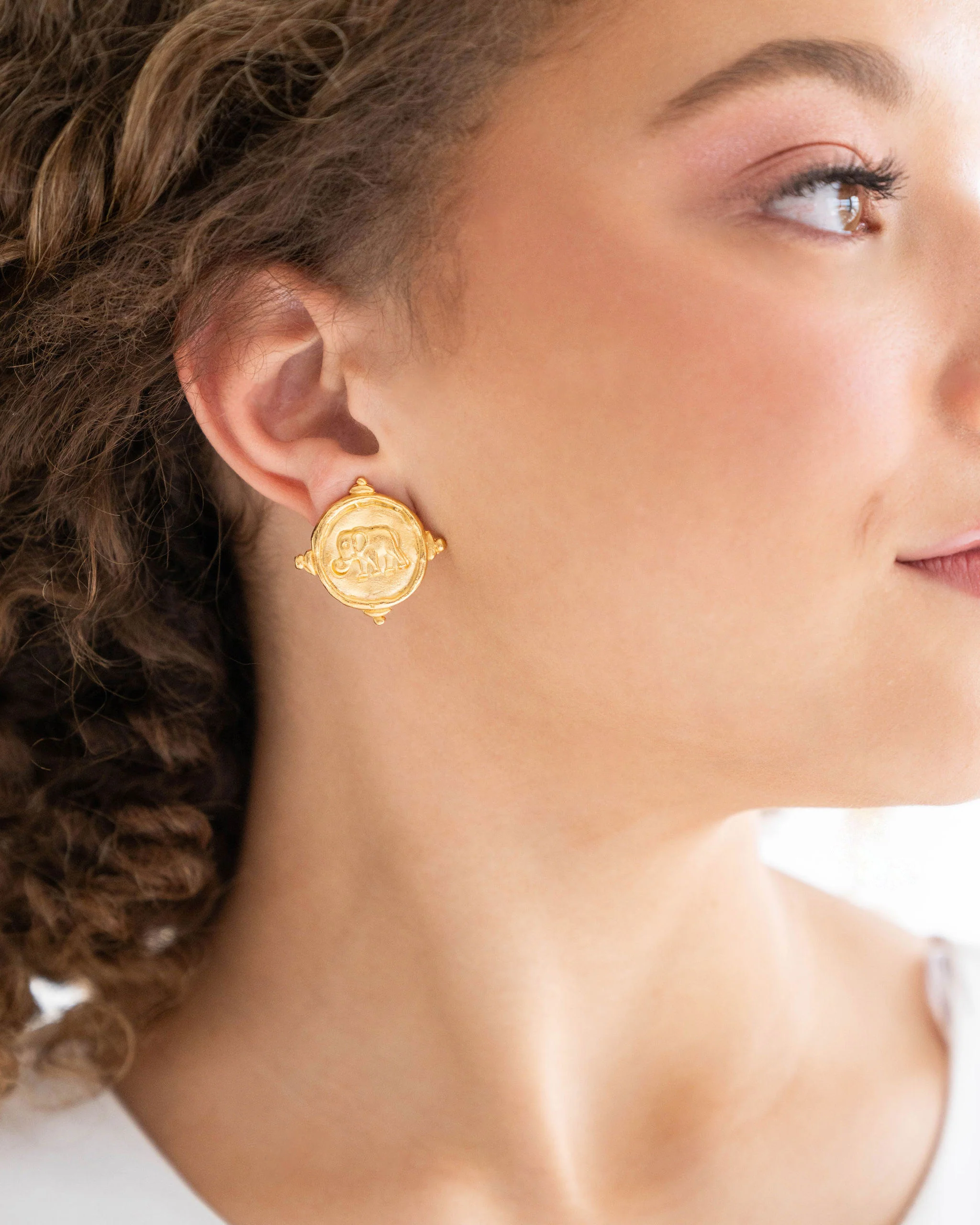 Elephant Intaglio Studs - Image 3