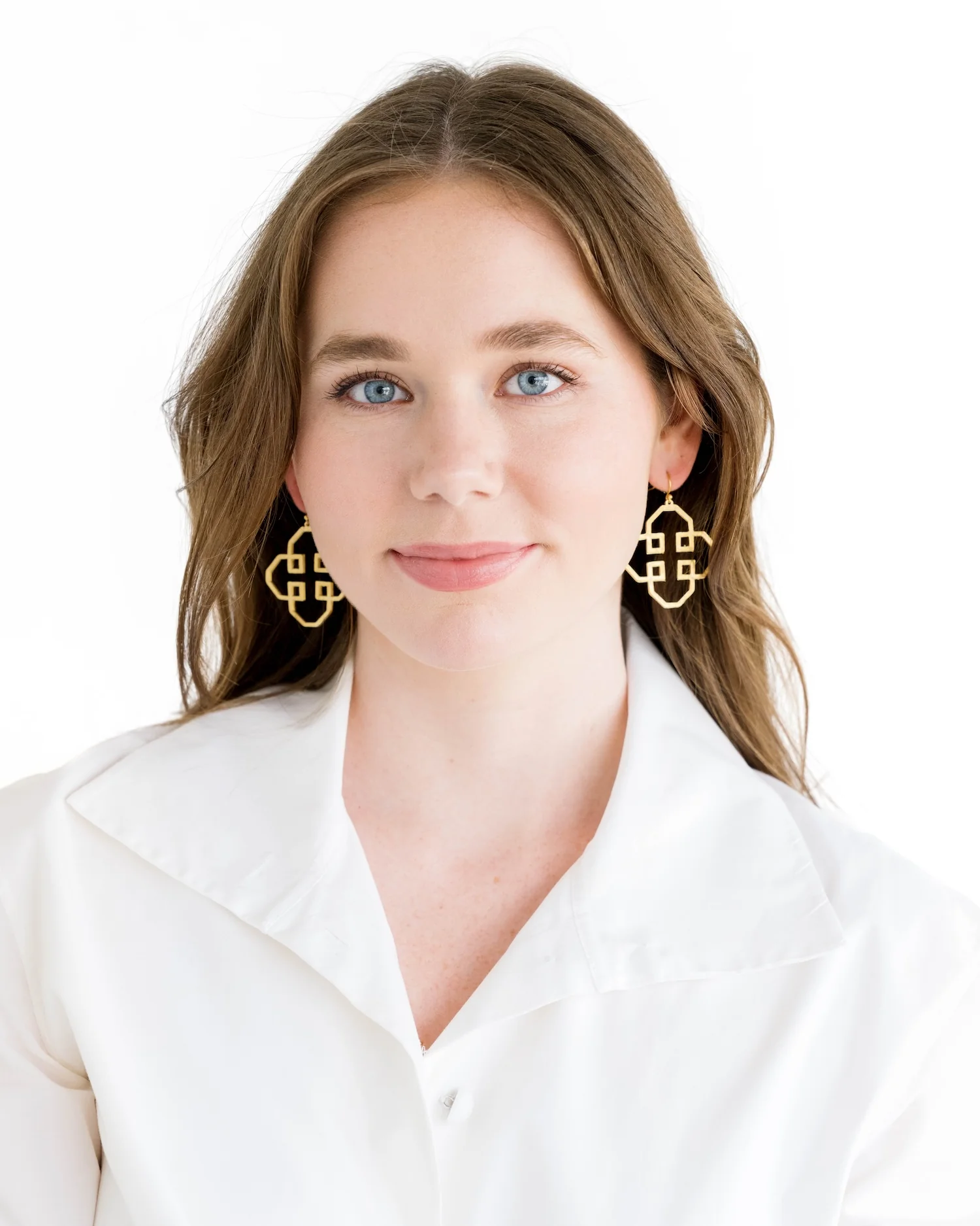 Geometric Outline Earrings - Image 5