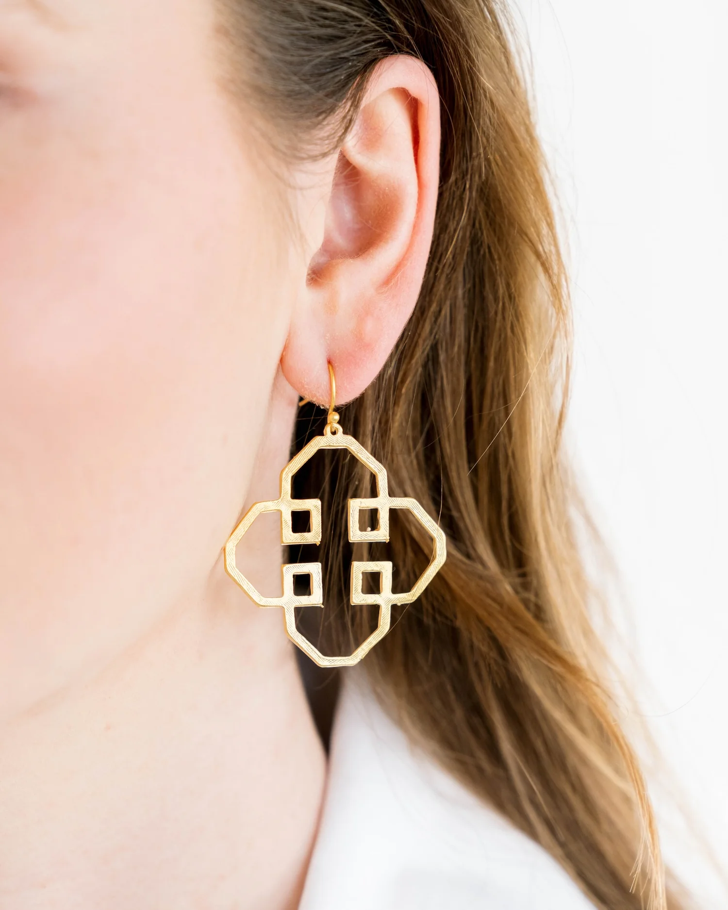 Geometric Outline Earrings - Image 6