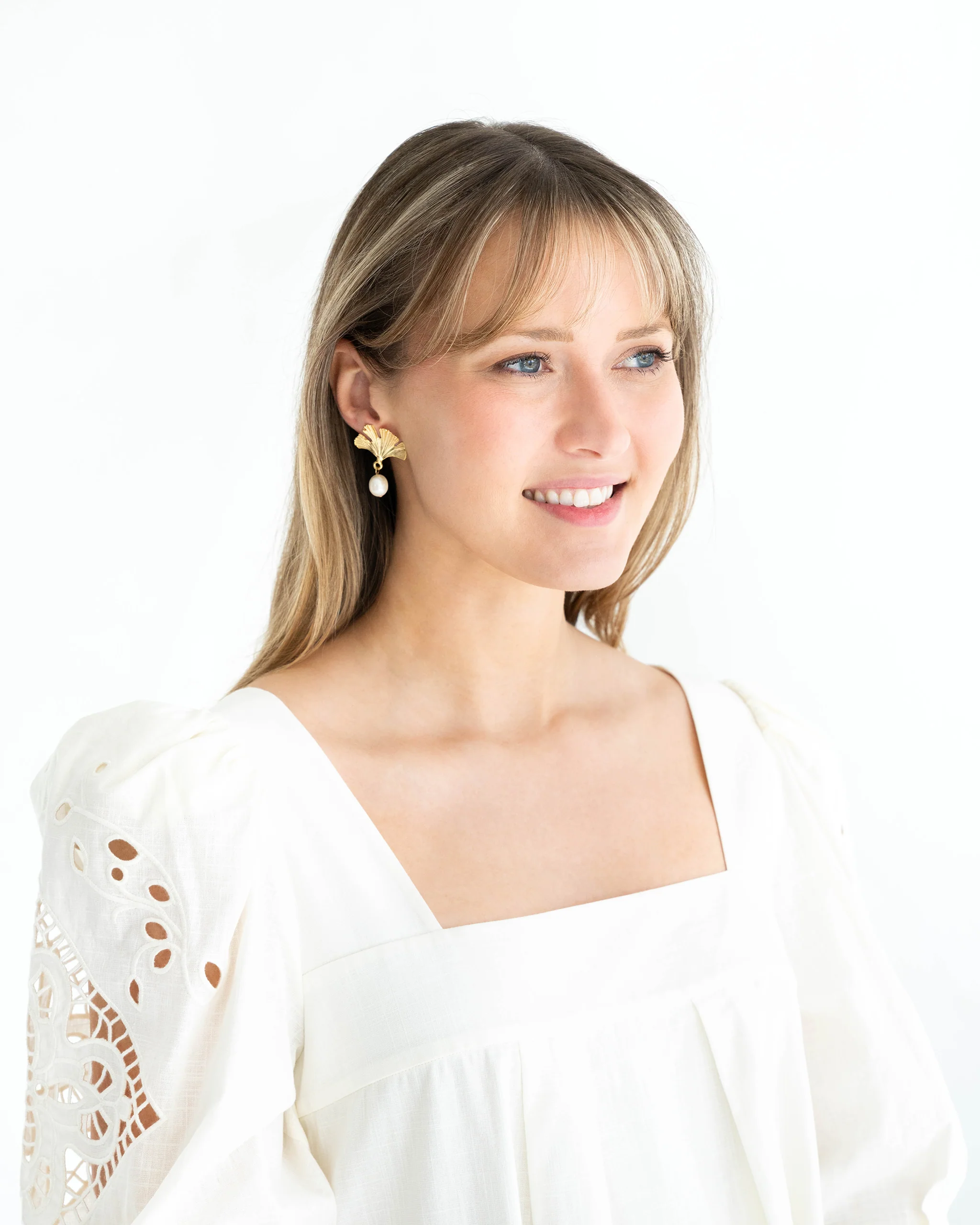 Ginkgo Drop Earrings - Image 2