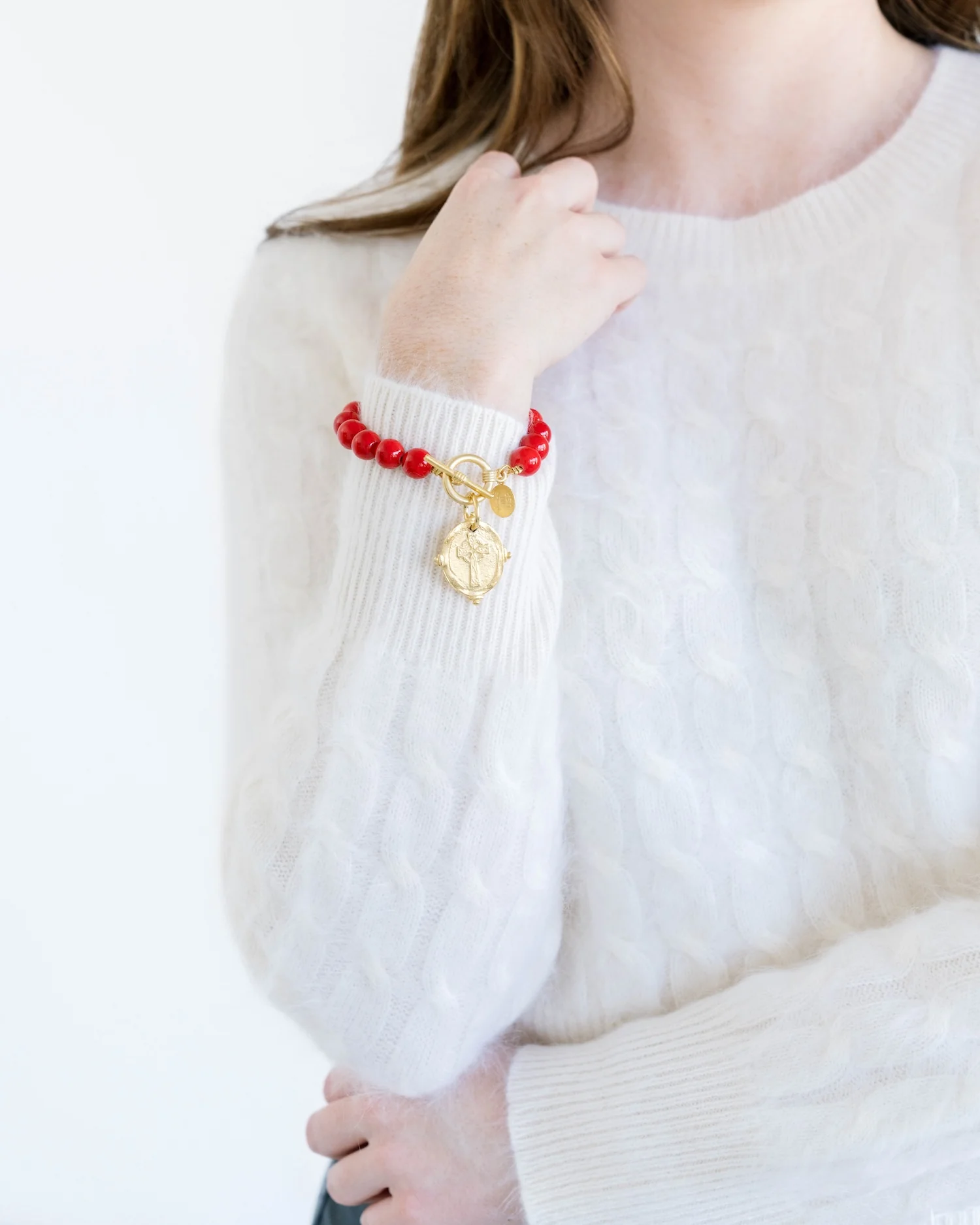 Cross Stone Toggle Bracelet - Image 10