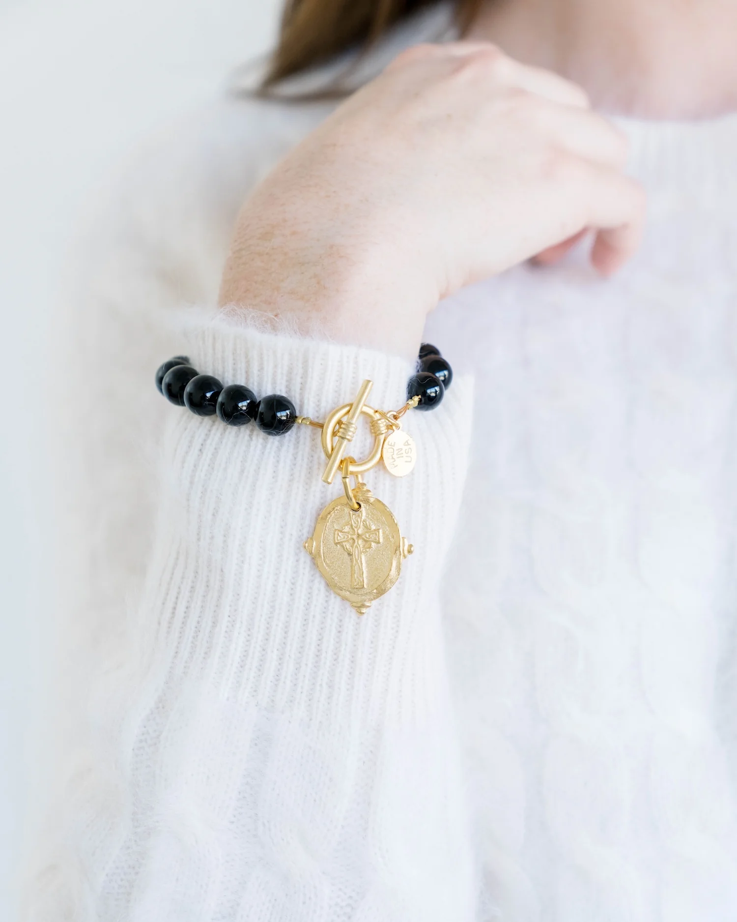 Cross Stone Toggle Bracelet - Image 7