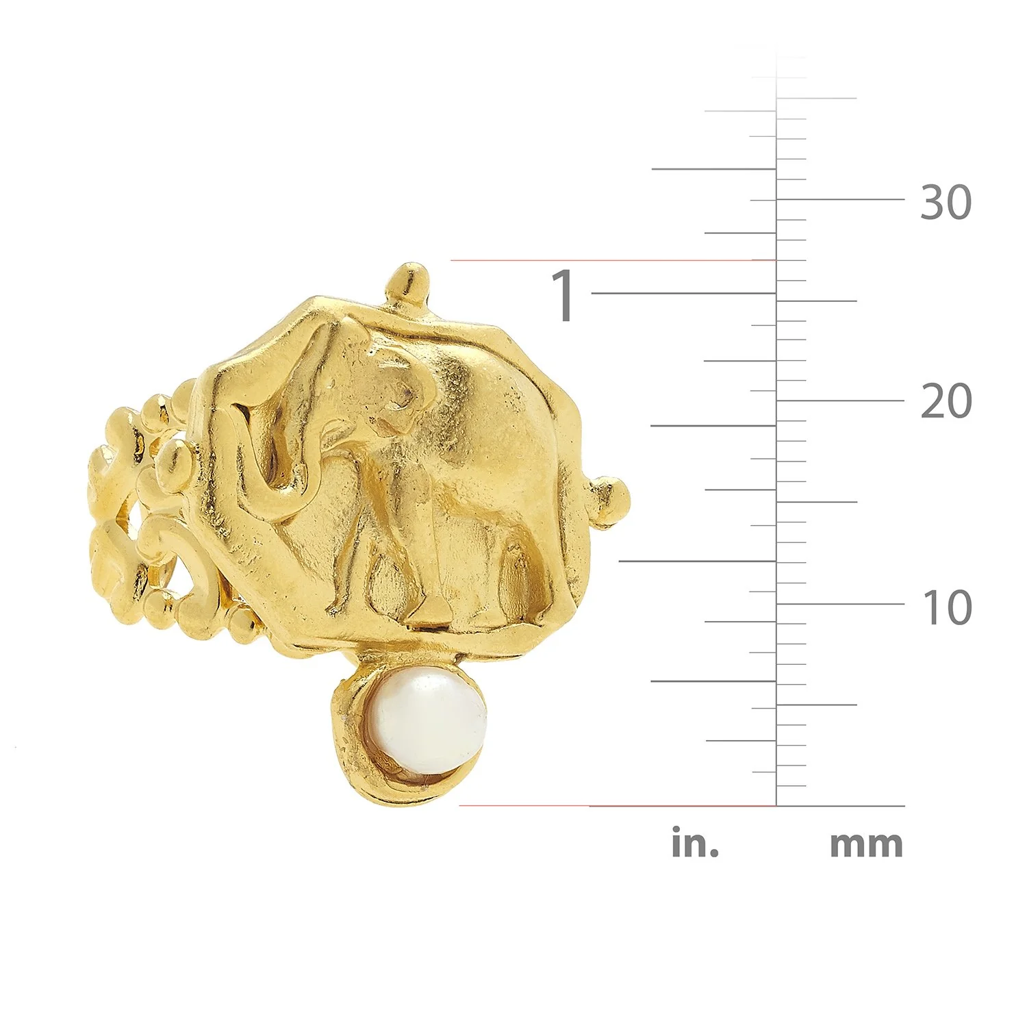 Pearl Elephant Ring - Image 5