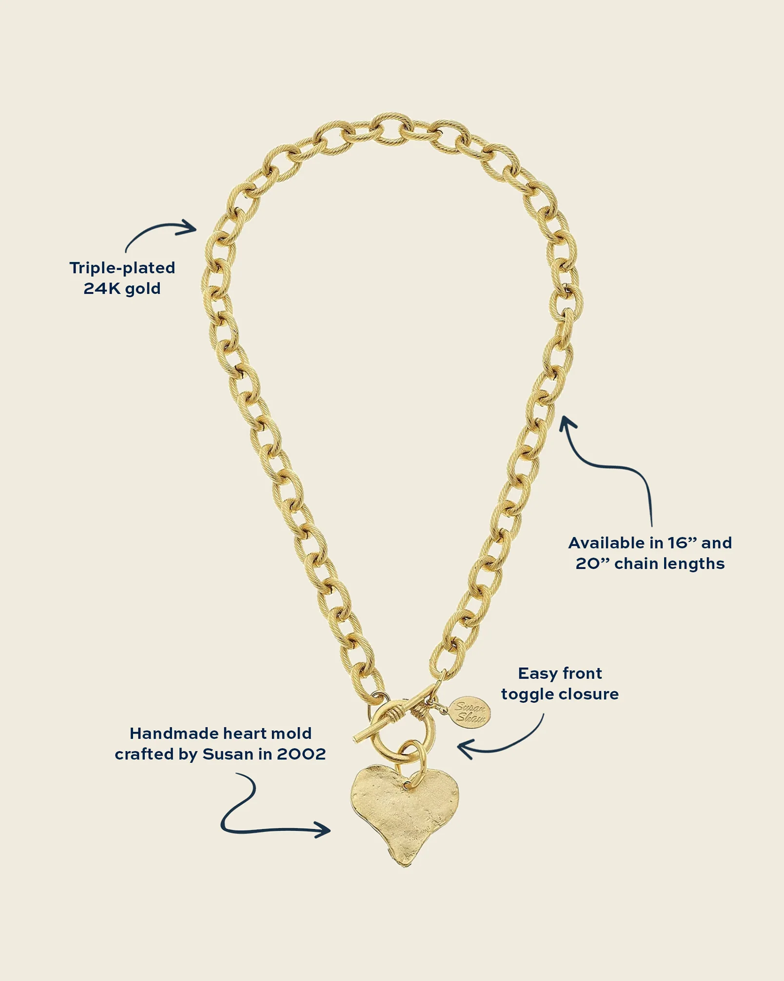 Heart Toggle Necklace - Image 3