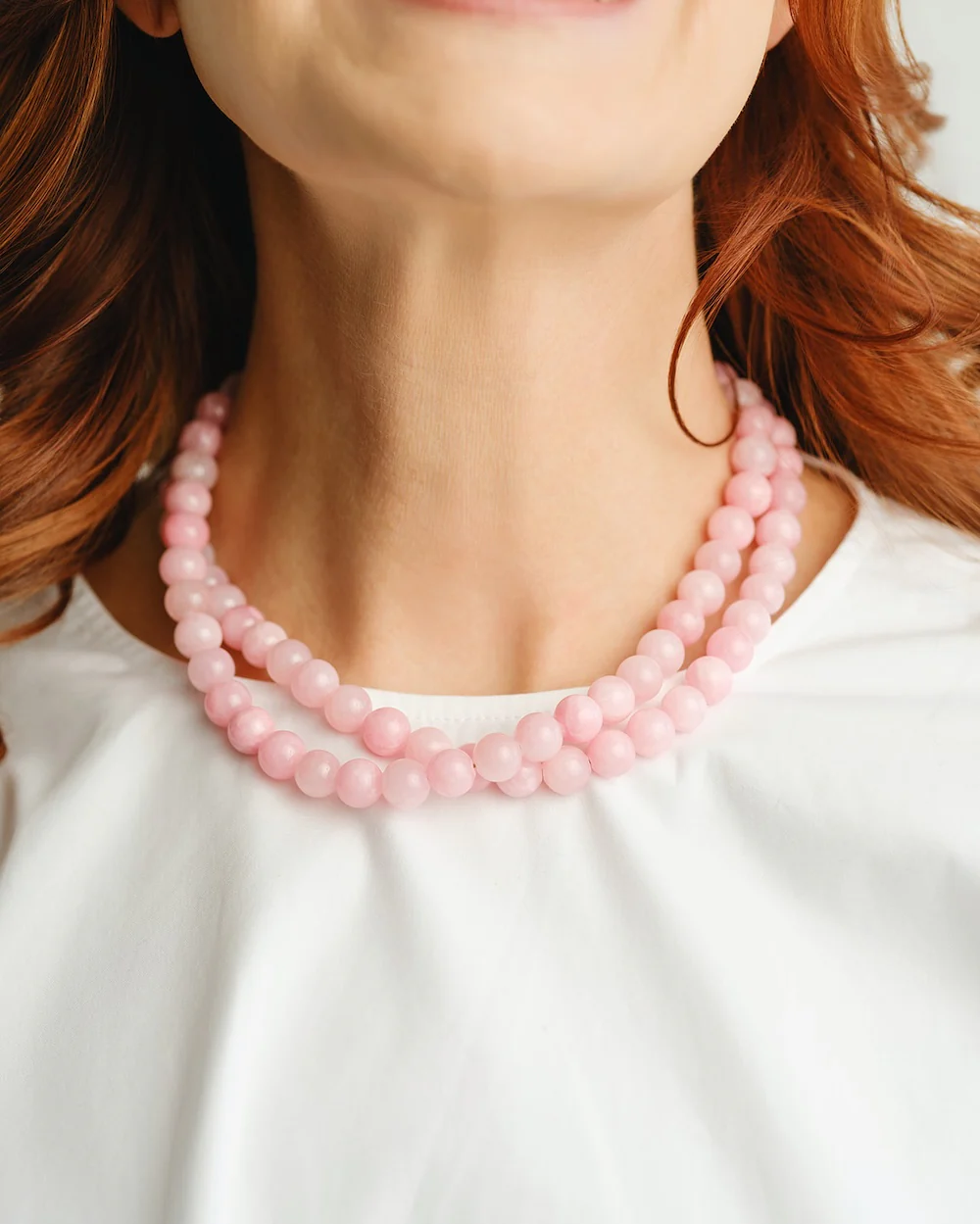Jade Double Strand Necklace - Image 3