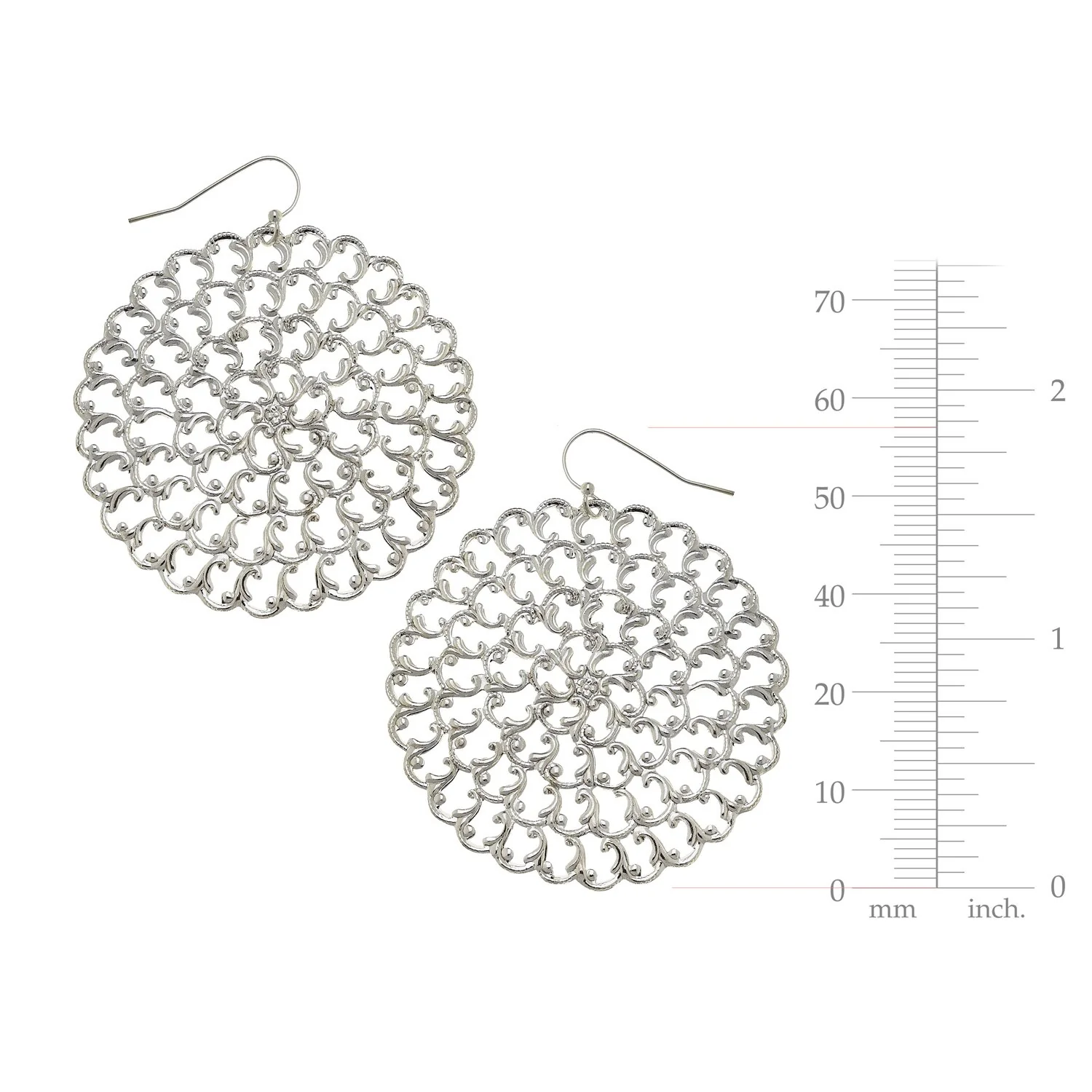 Large Filigree Earrings - Image 4