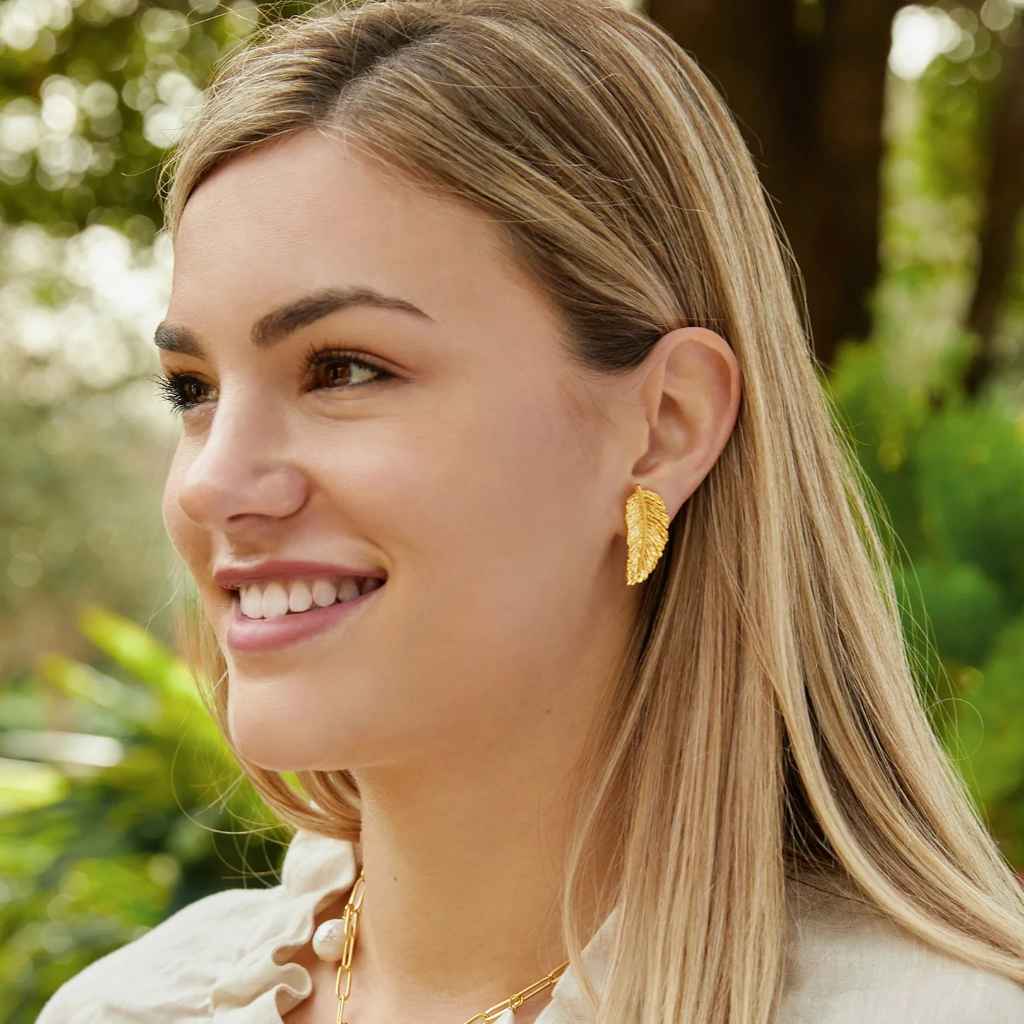 Laurel Leaf Studs - Image 4