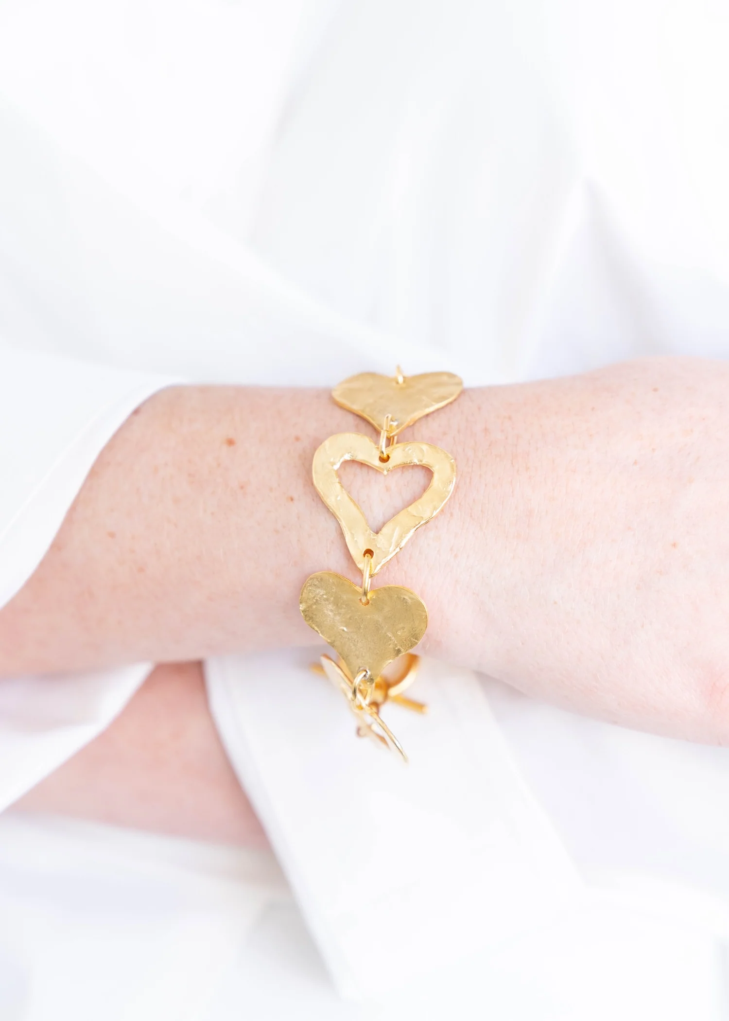 Linked Heart Toggle Bracelet - Image 3
