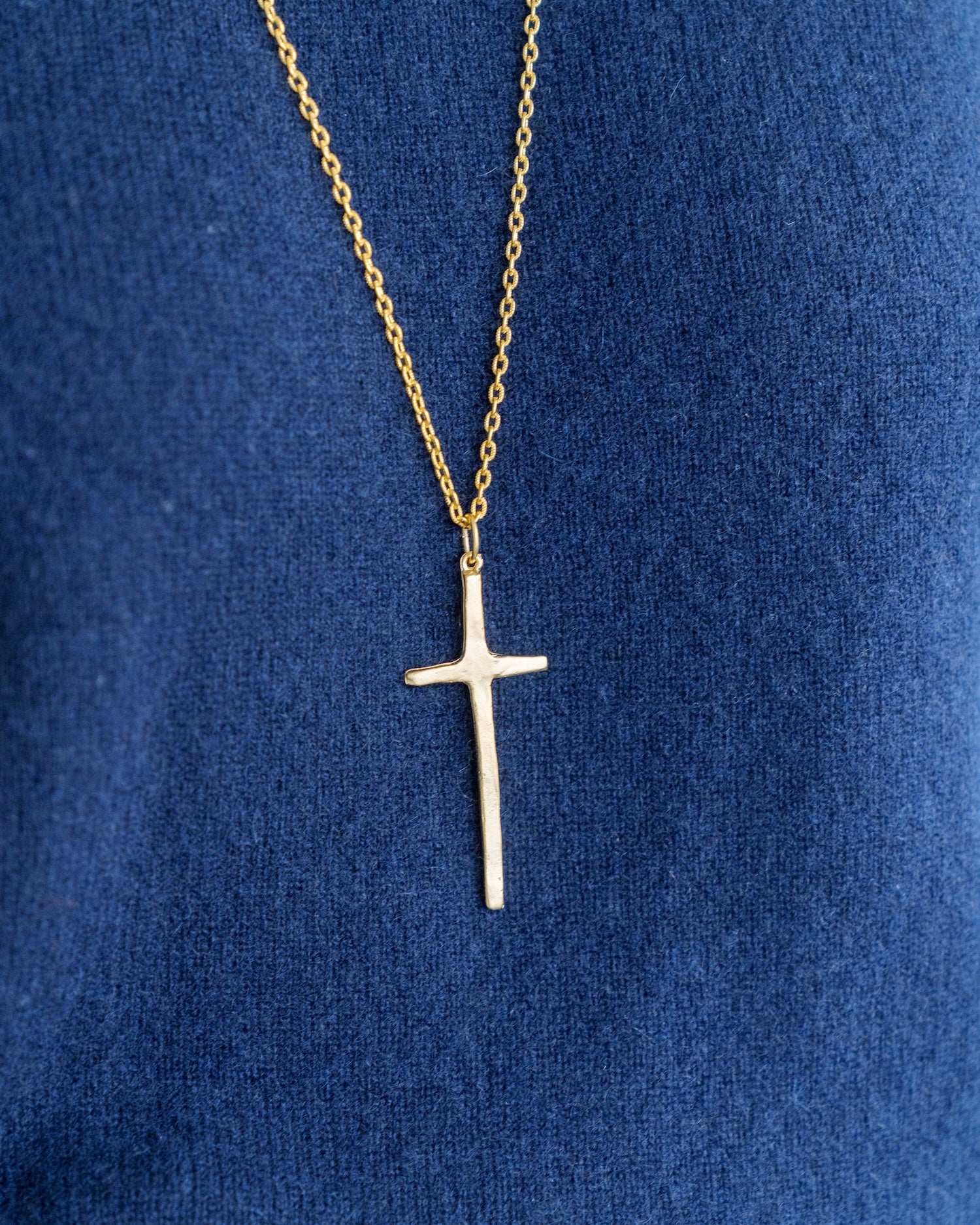 Long Tall Cross Necklace - Image 4