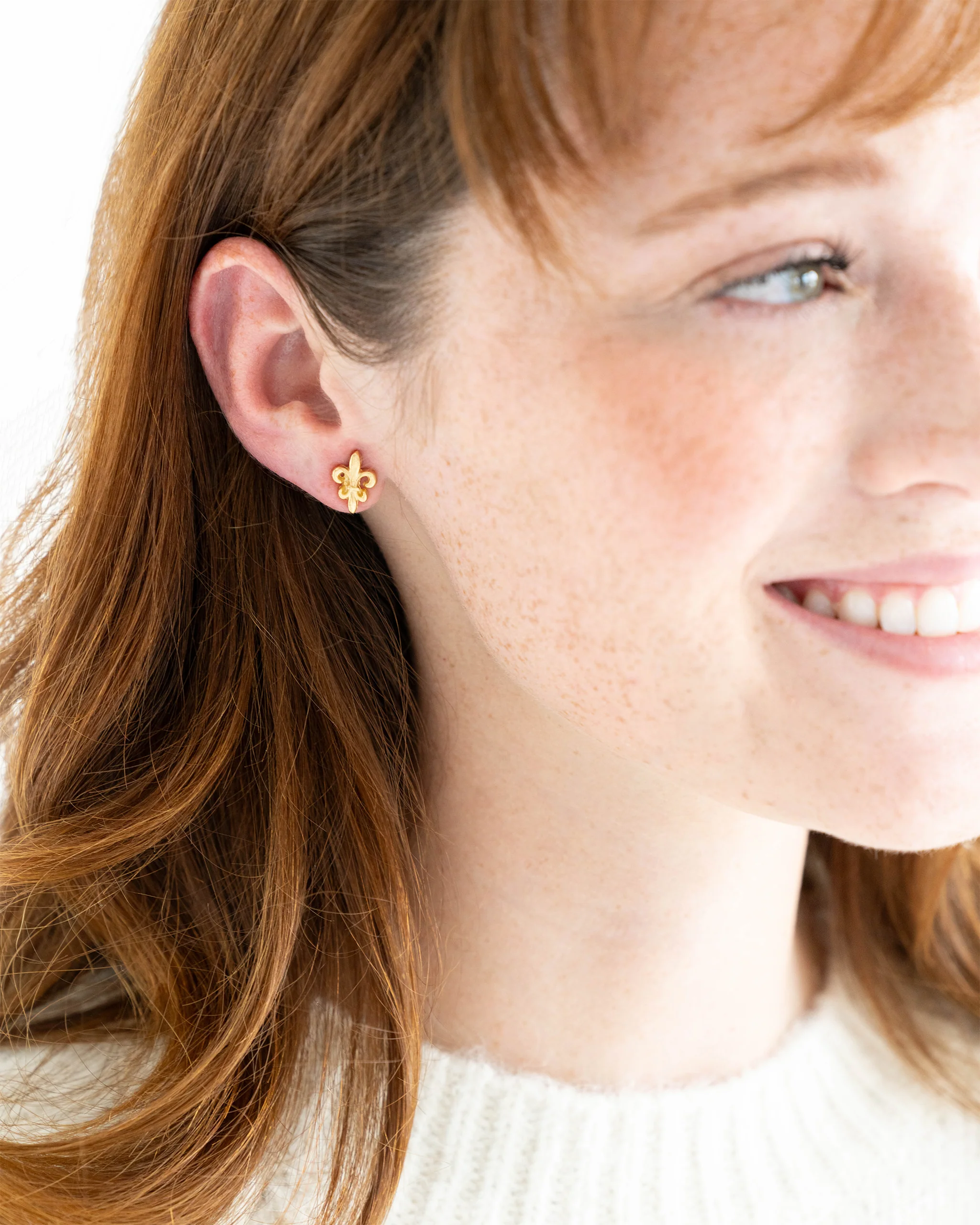 Mini Fleur de Lis Studs - Image 3