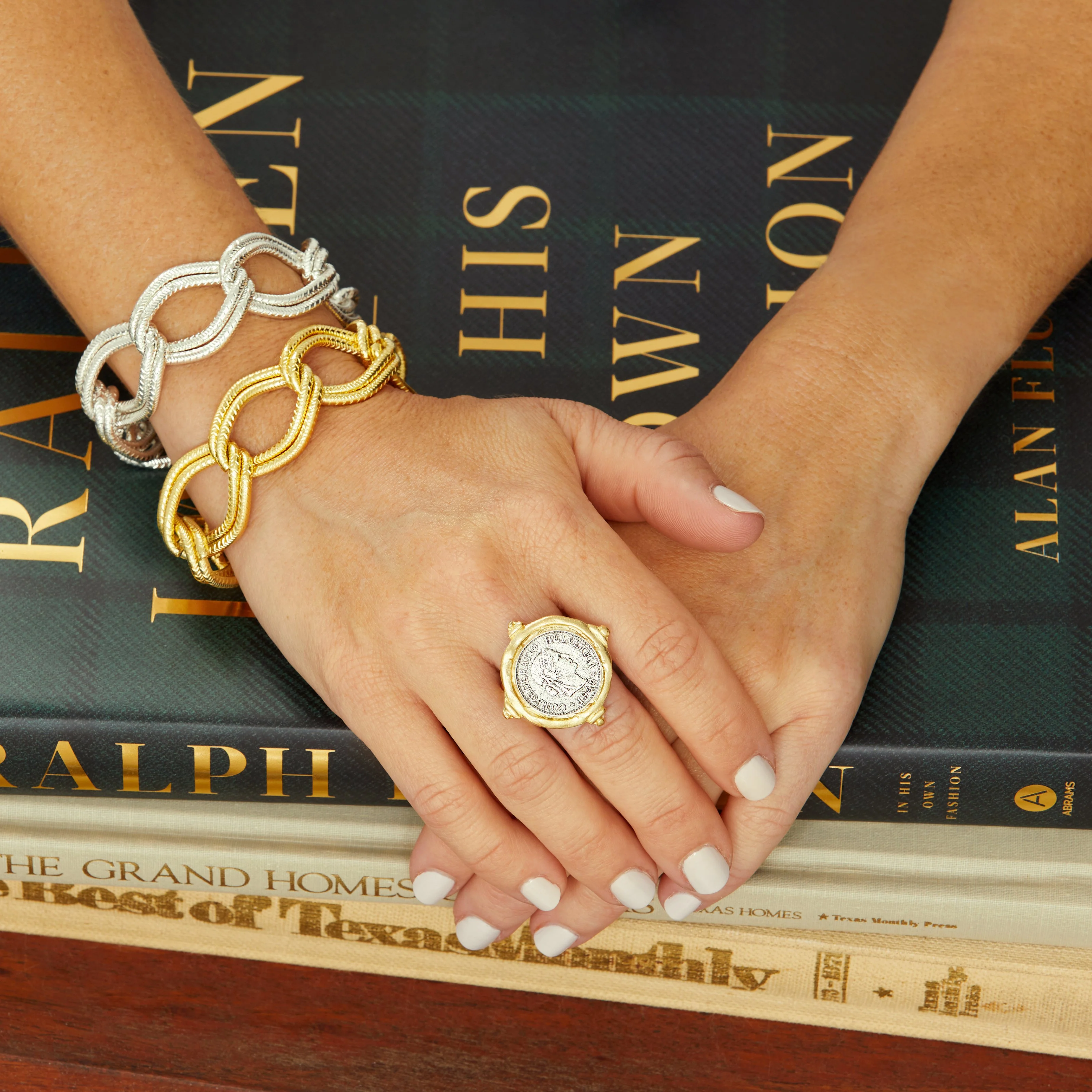 Mixed Metal Coin Ring - Image 6
