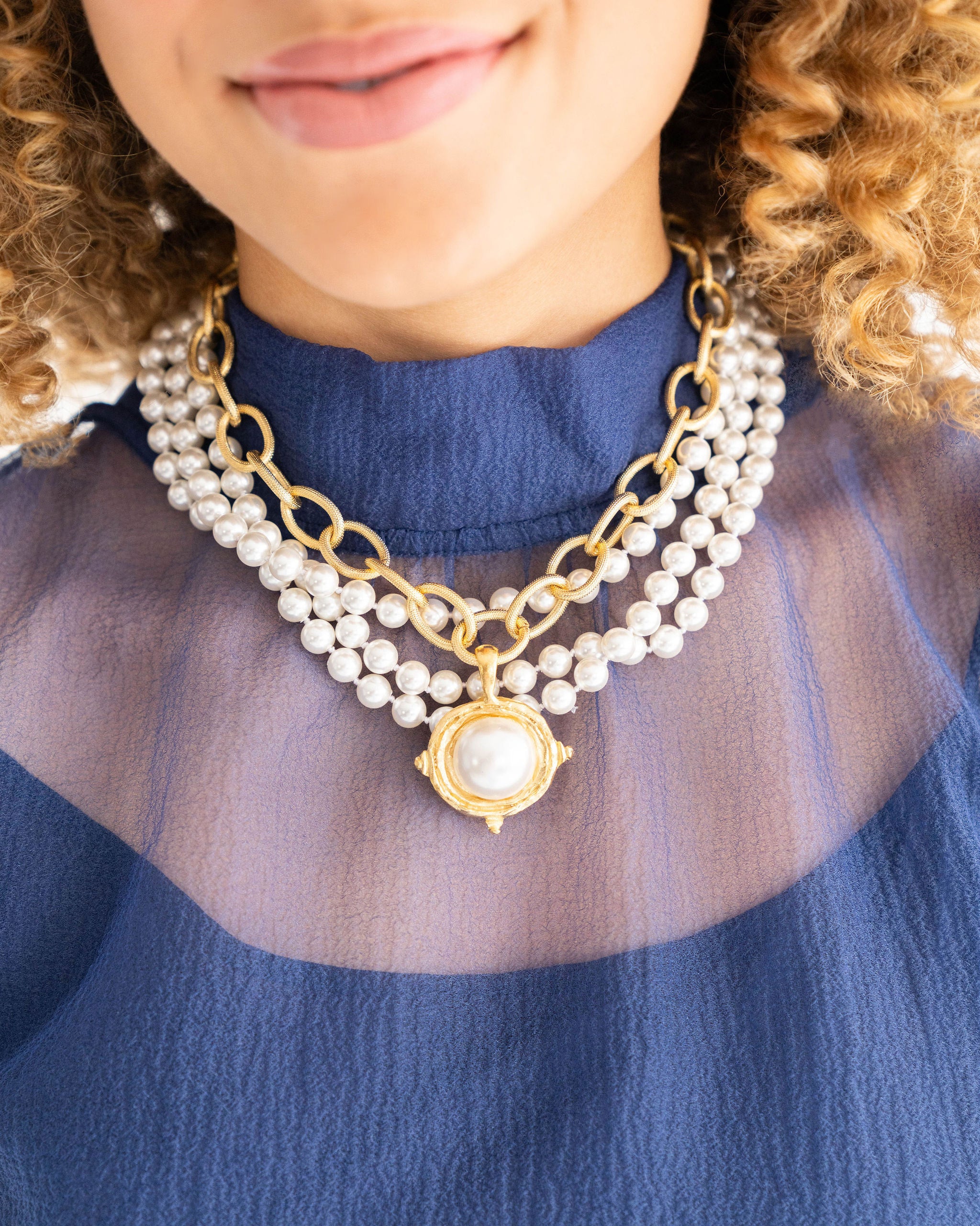 Pearl Cab Multi-Strand Pearl Necklace - Image 3