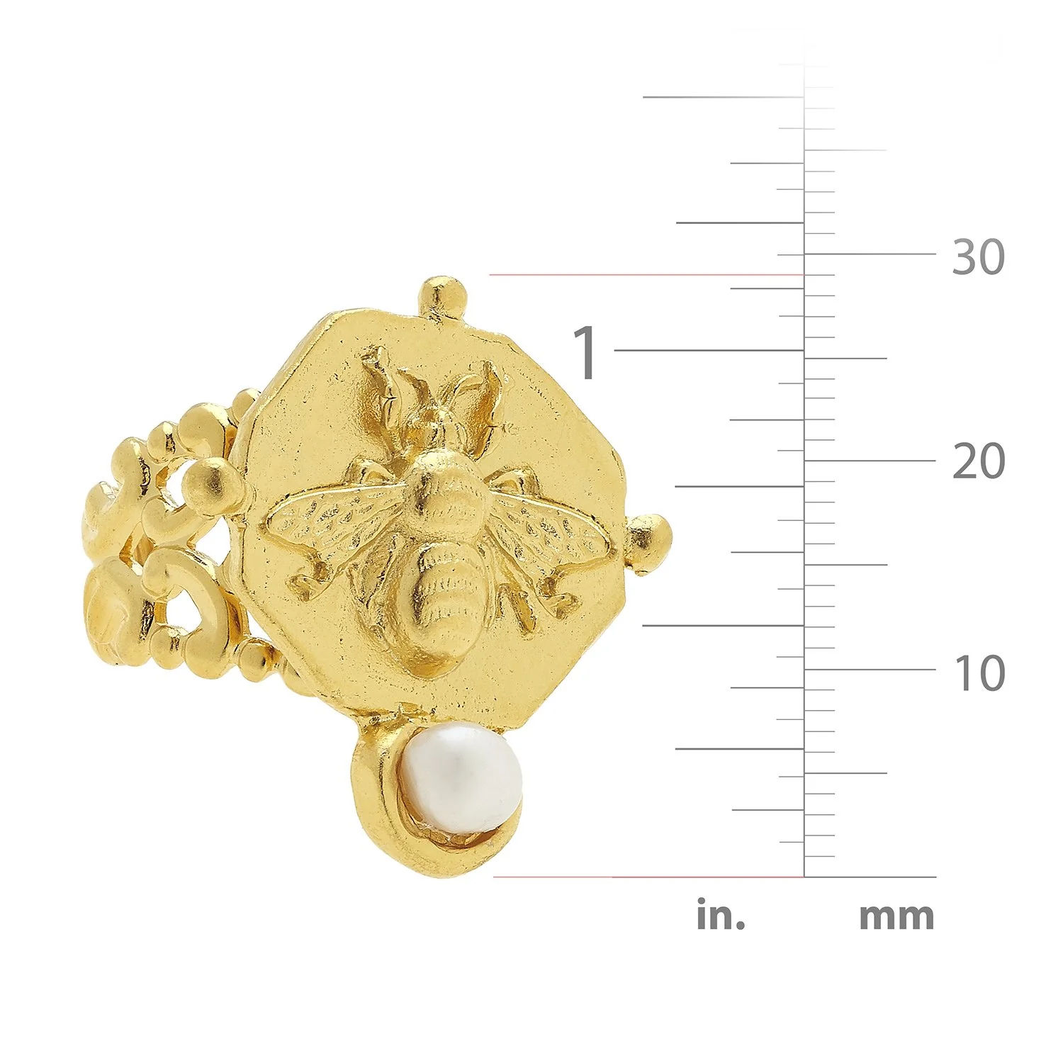 Pearl Bee Ring - Image 5