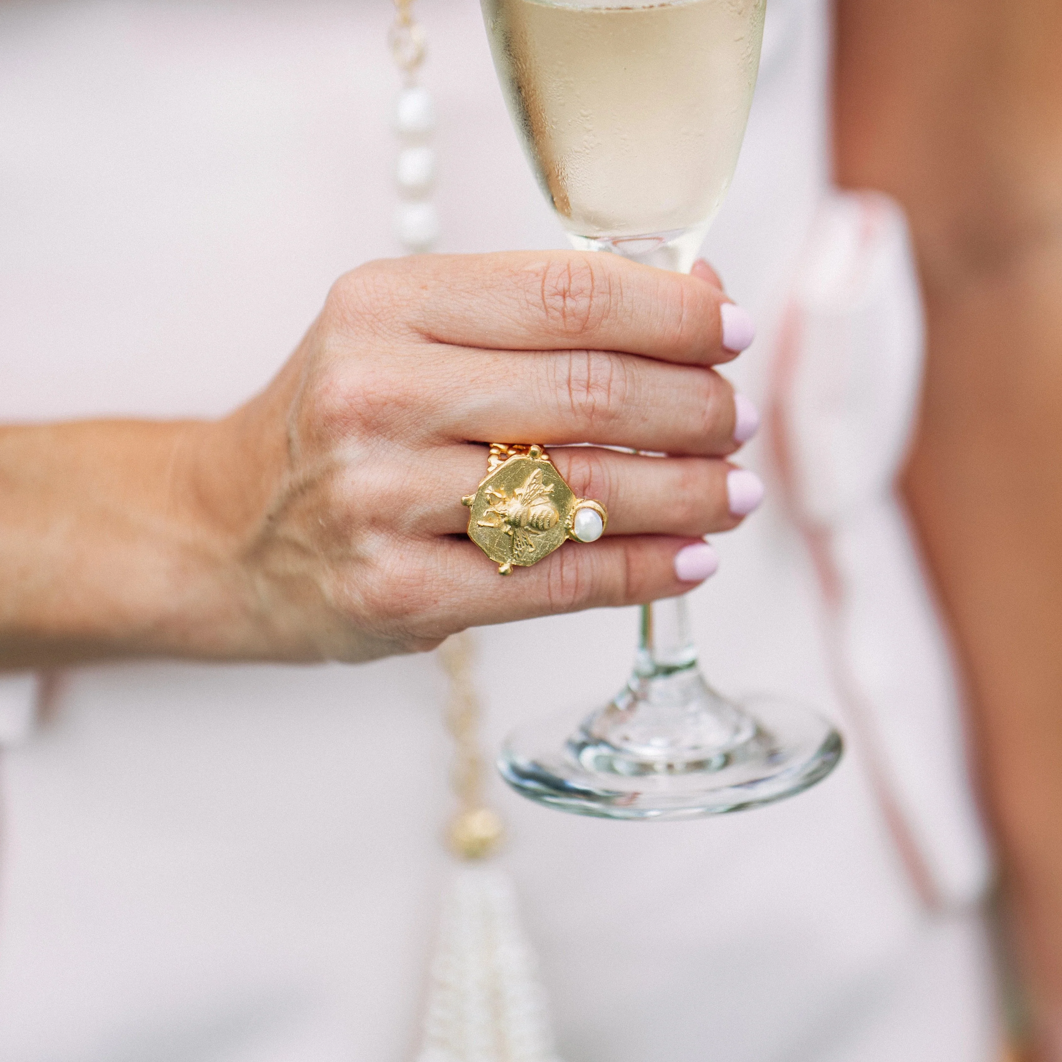 Pearl Bee Ring - Image 6