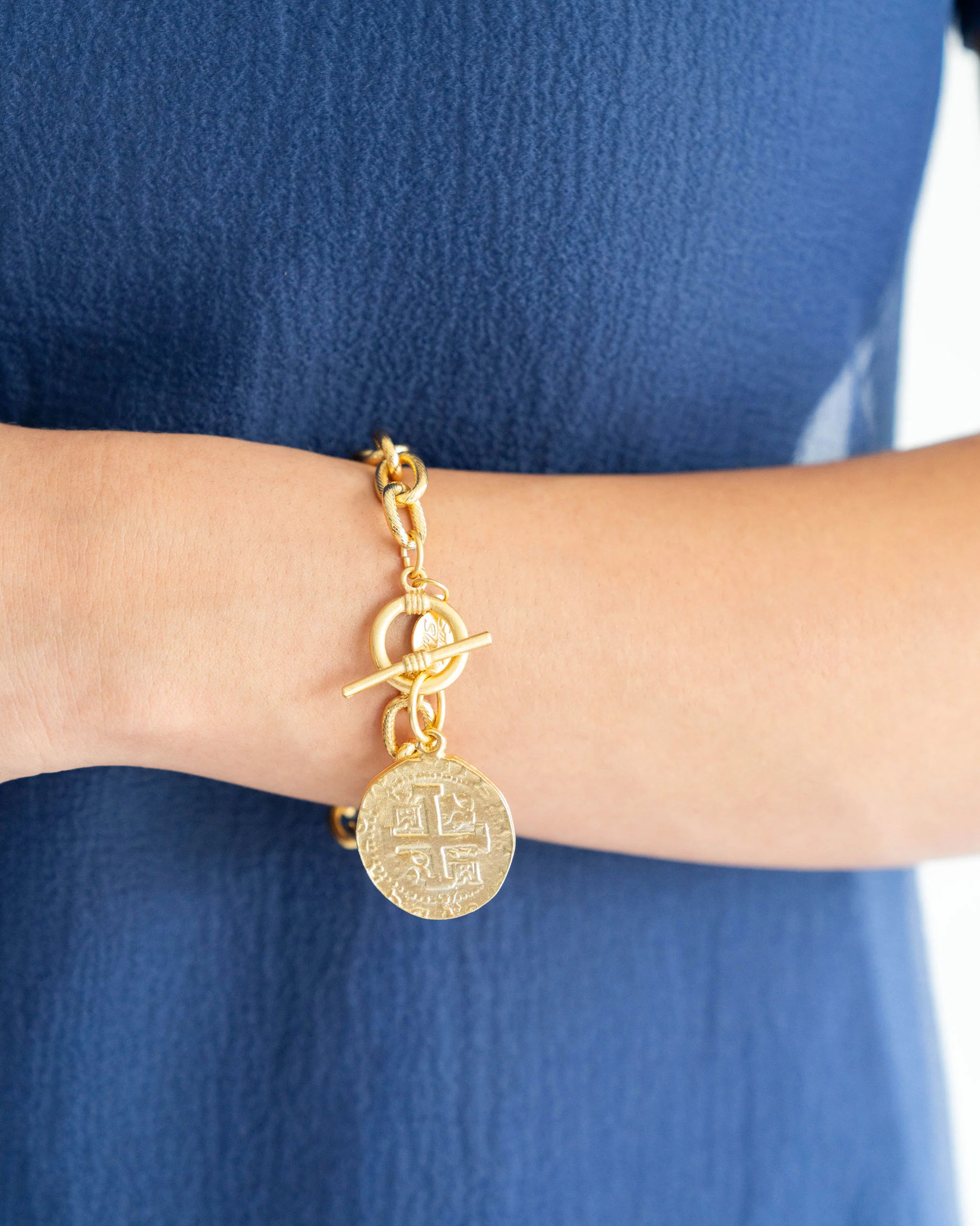 Peruvian Coin Toggle Bracelet - Image 3