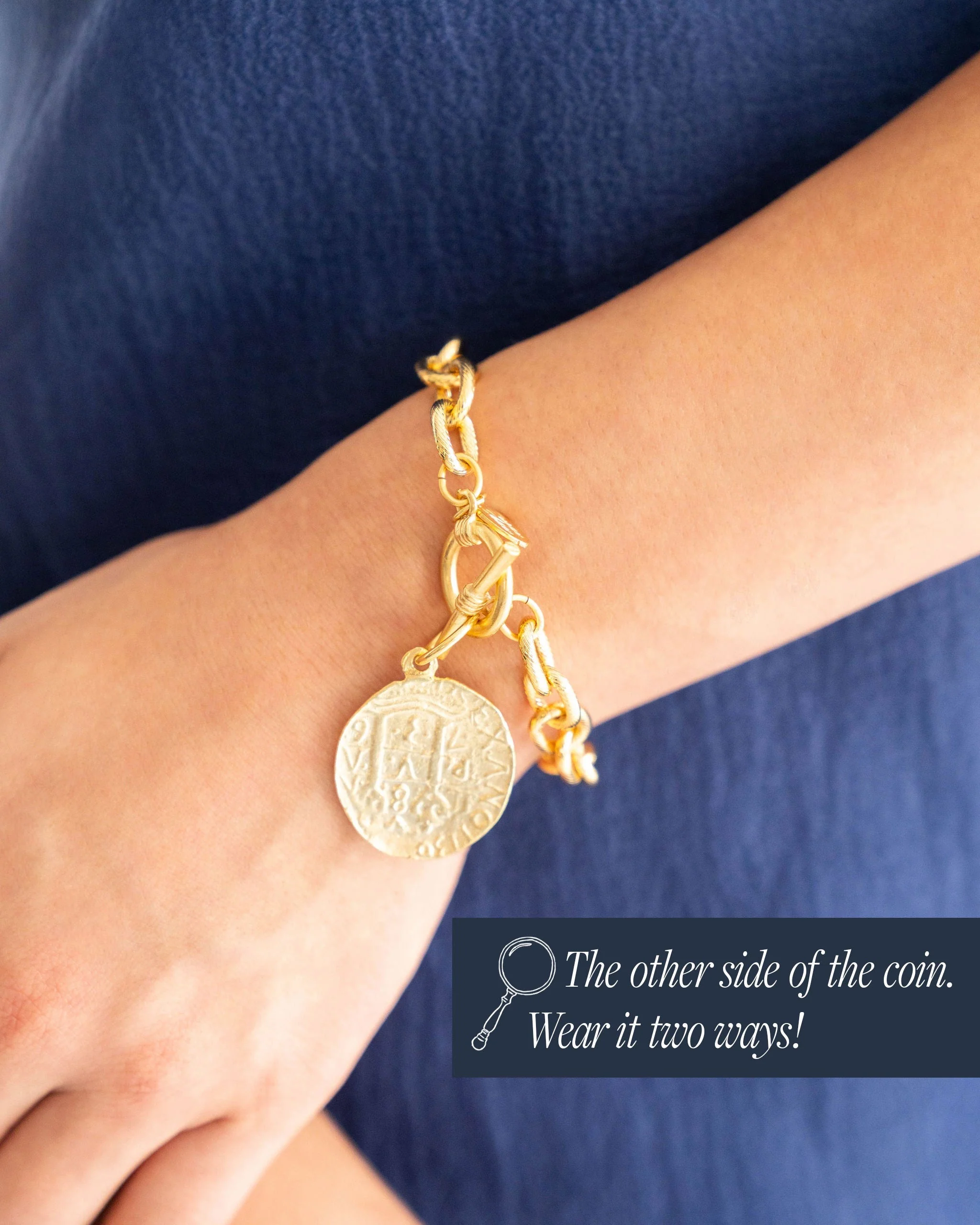 Peruvian Coin Toggle Bracelet - Image 4