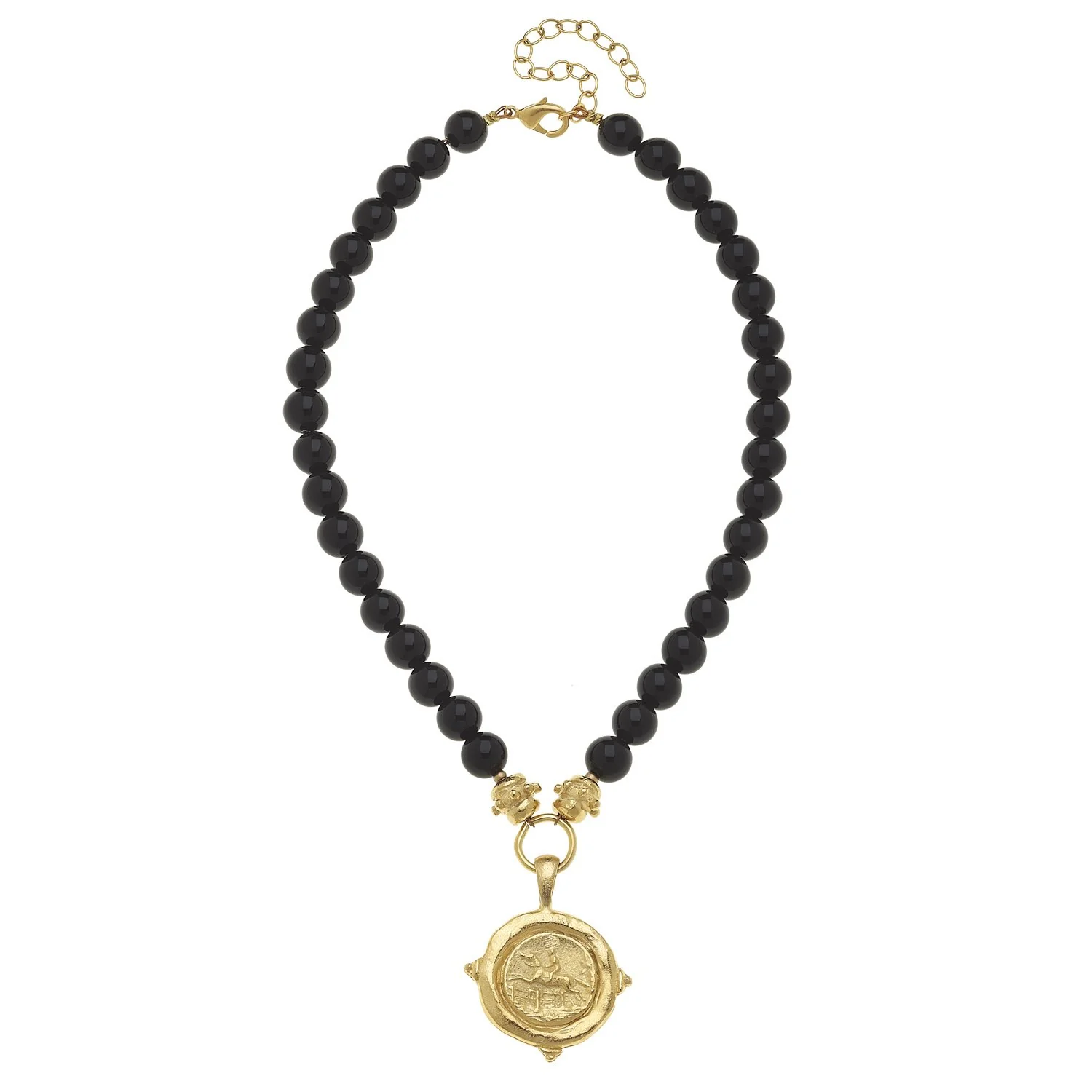 Equestrian Intaglio Stone Necklace - Image 4