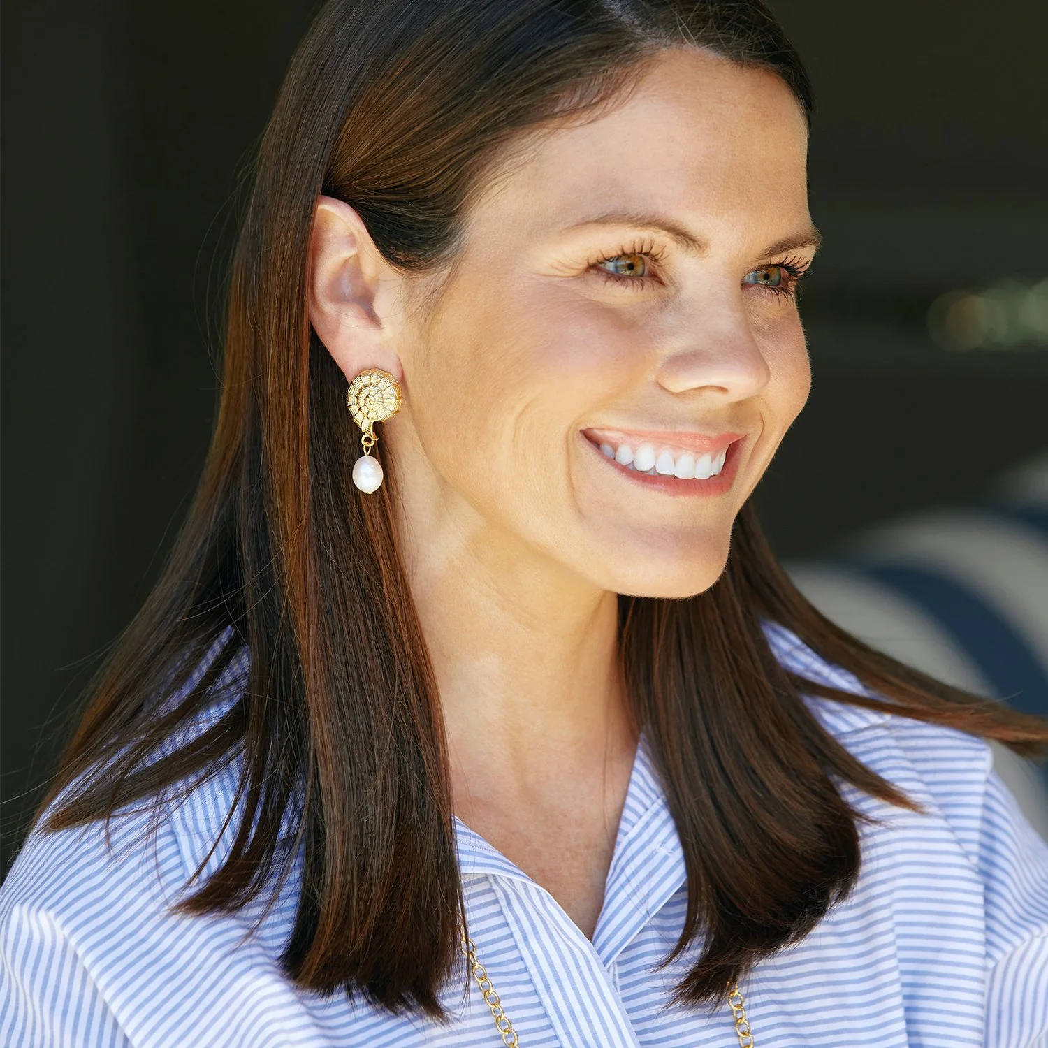 Shell Drop Earrings - Image 4