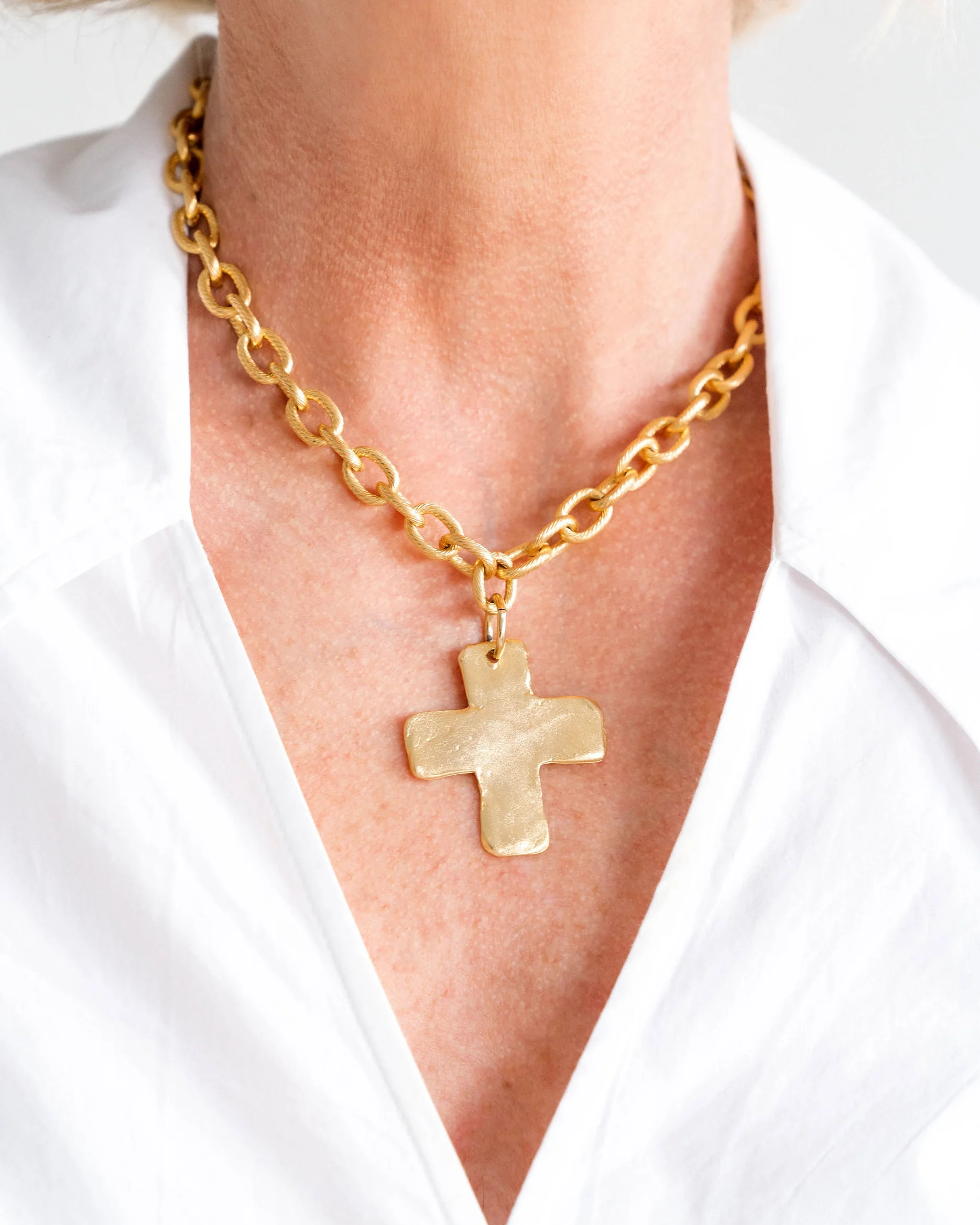 Solid Cross Necklace - Image 3