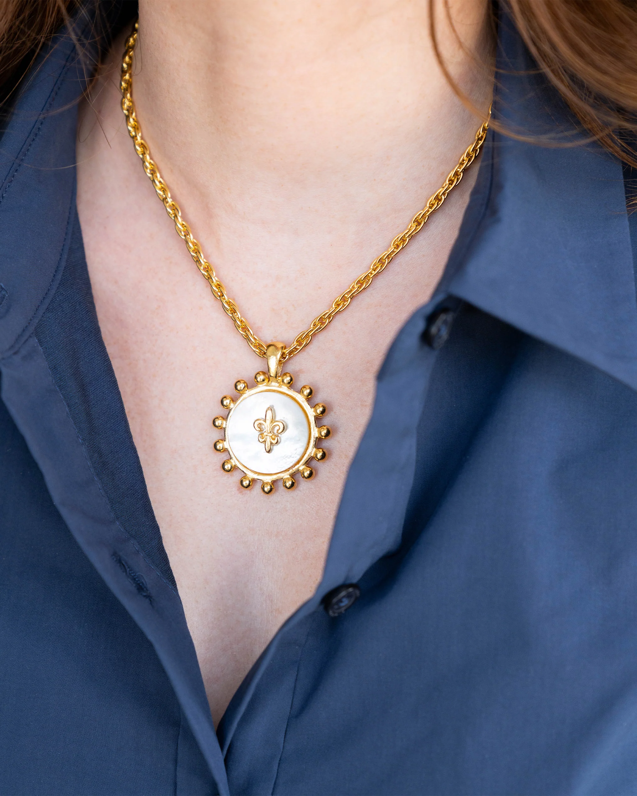 Sophie Fleur de Lis Necklace - Image 3