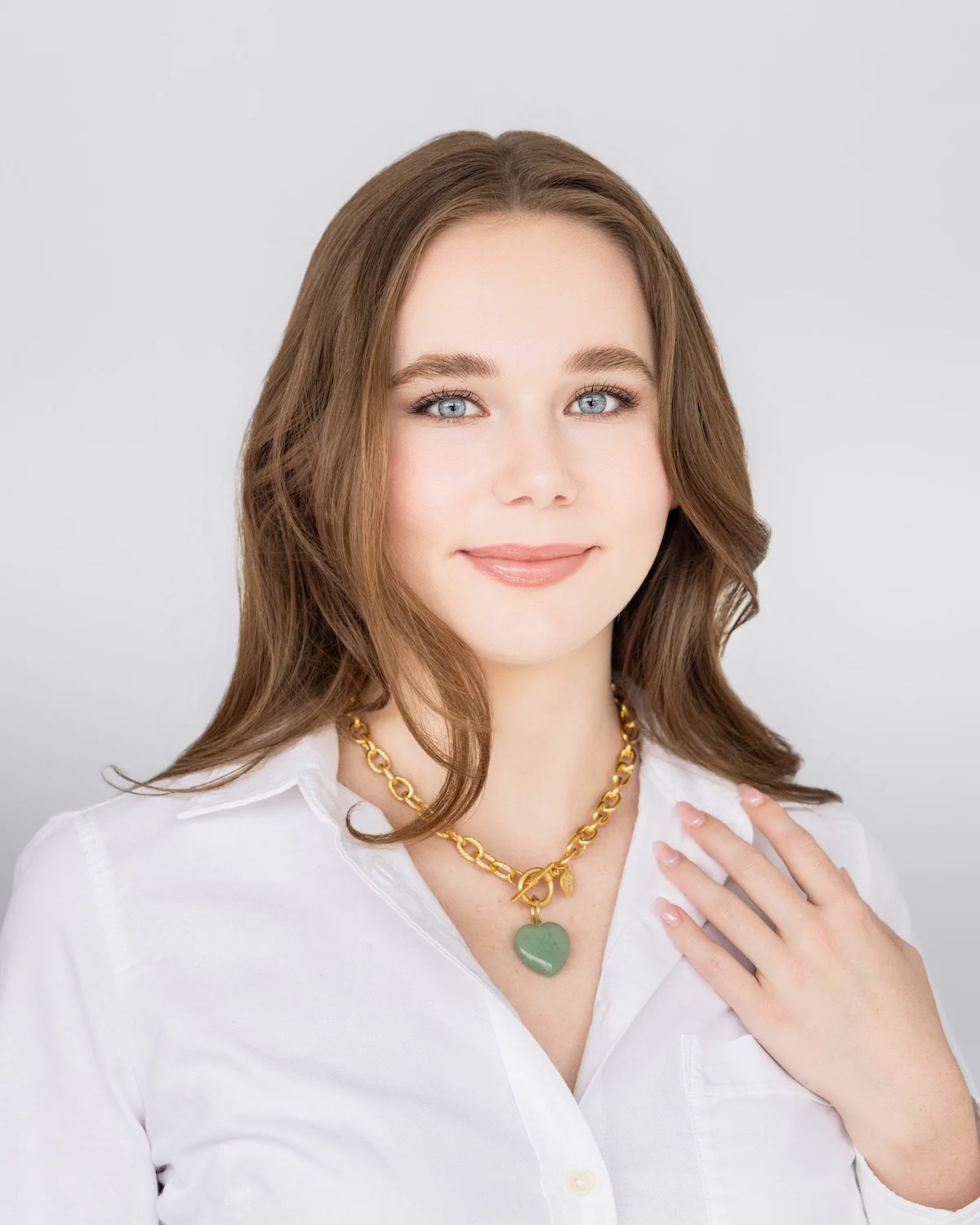 Stone Heart Toggle Necklace - Image 3