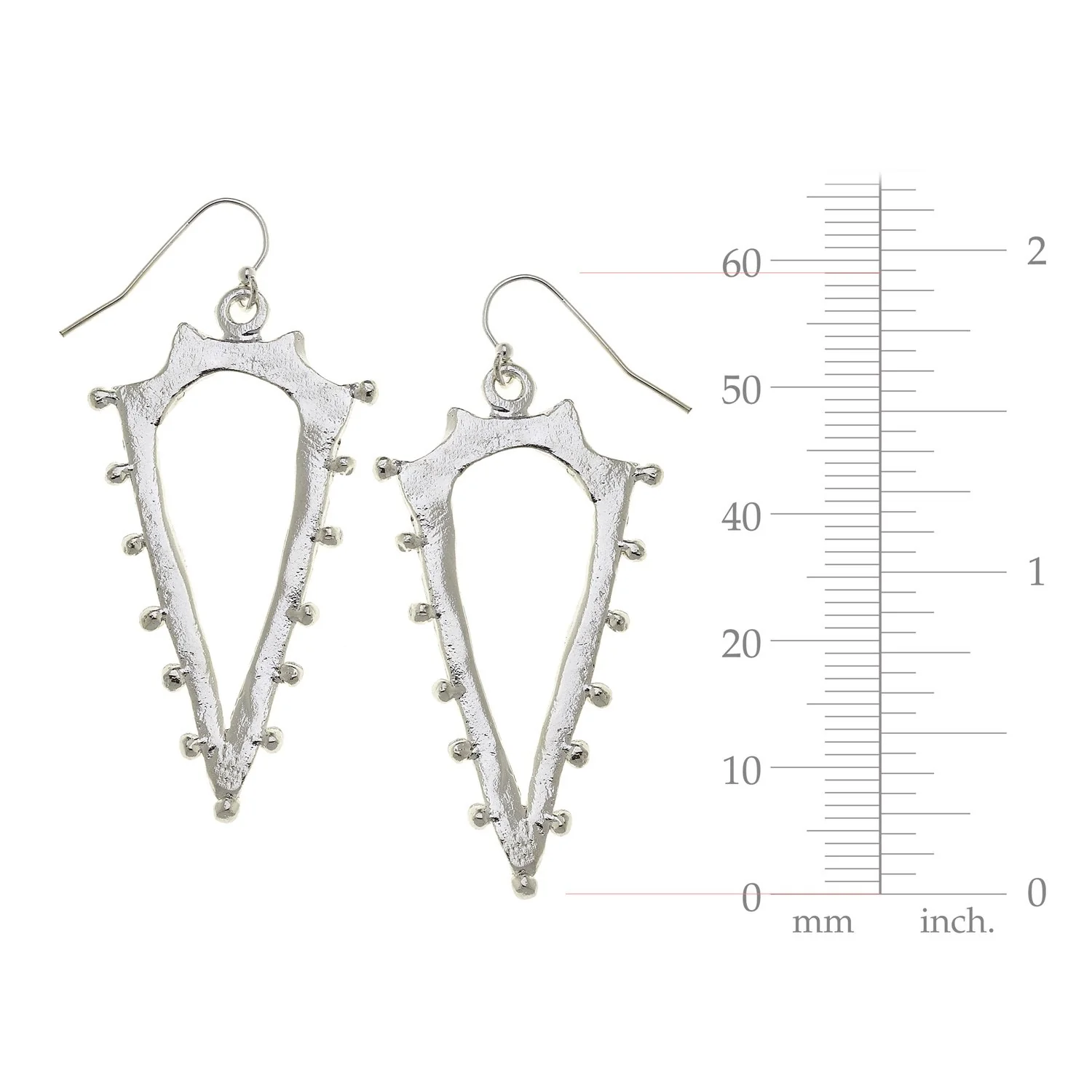 Studded Spear Earrings - Image 4