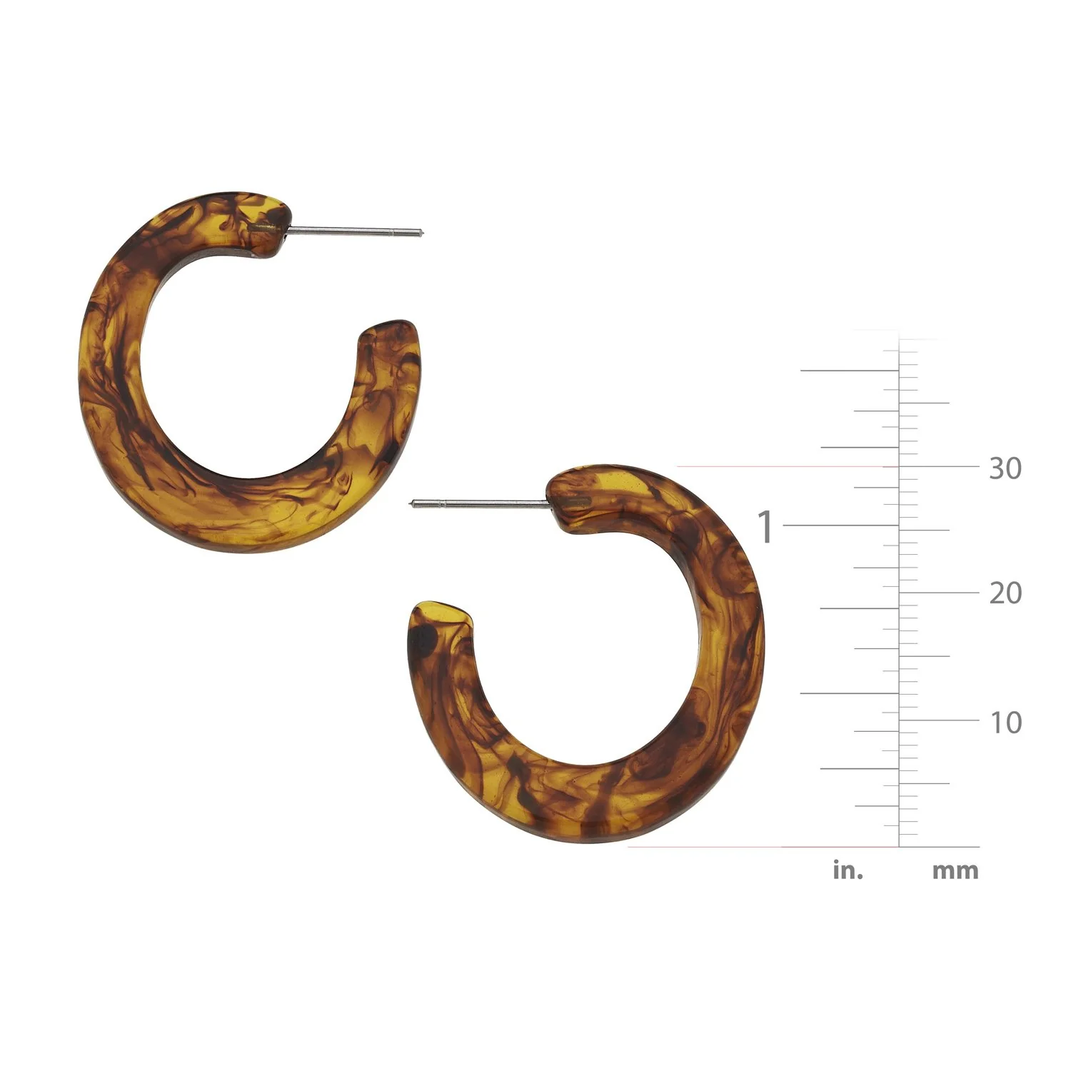 Tortoise Flat Hoops - Image 2
