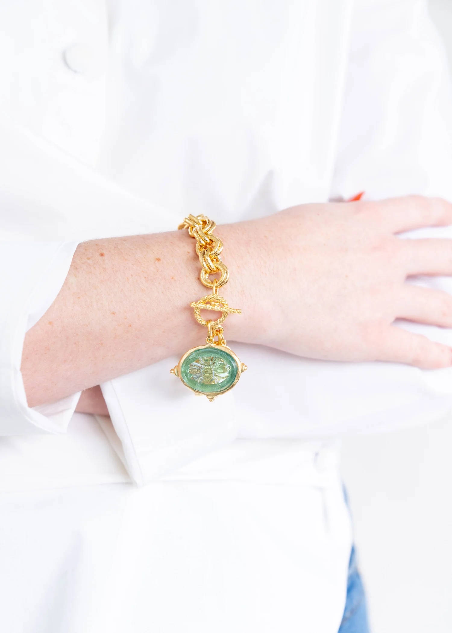 Venetian Glass Bee Bracelet - Image 3