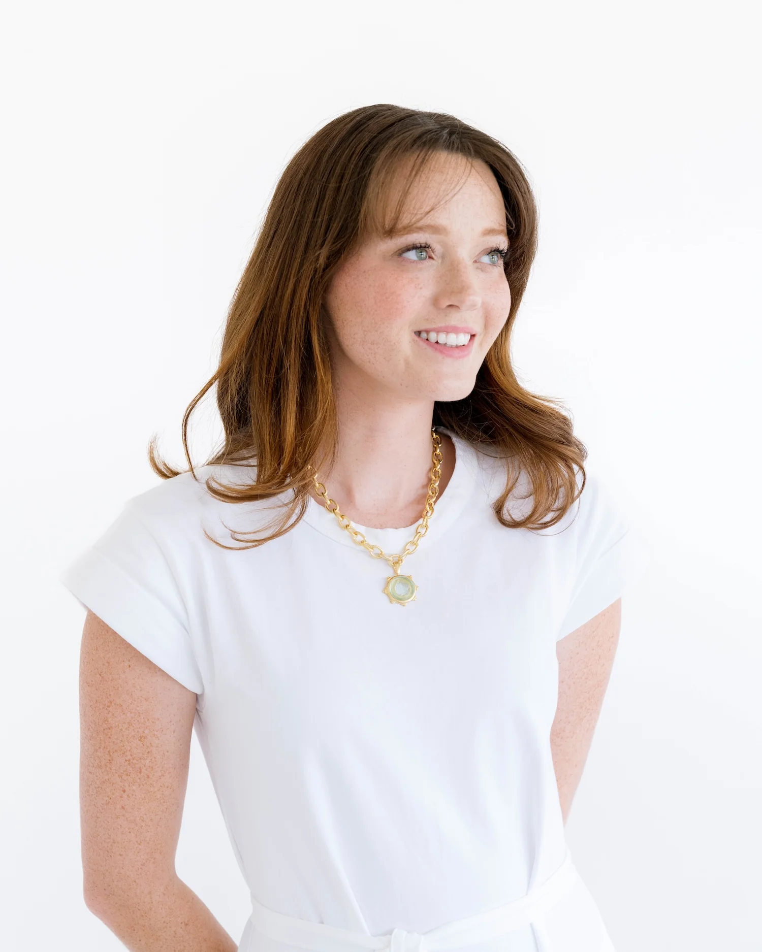 Venetian Glass Coin Necklace - Image 3