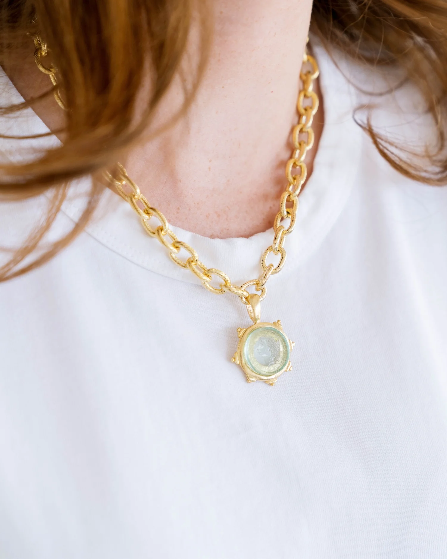 Venetian Glass Coin Necklace - Image 4