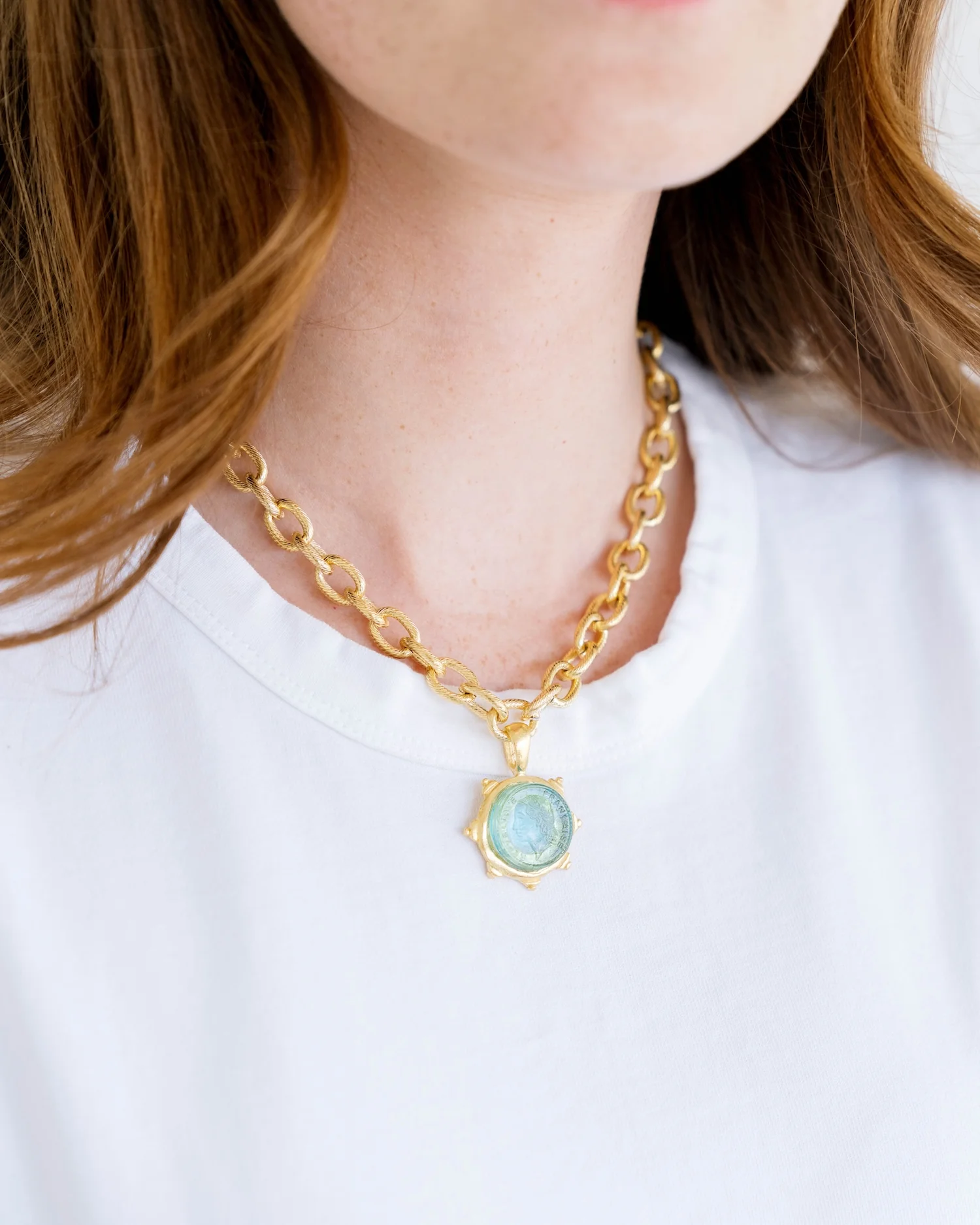 Venetian Glass Coin Necklace - Image 6
