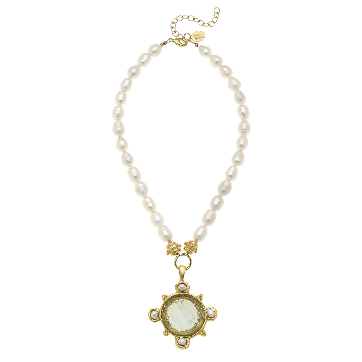 Venetian Glass Marie Coin Necklace - Image 4